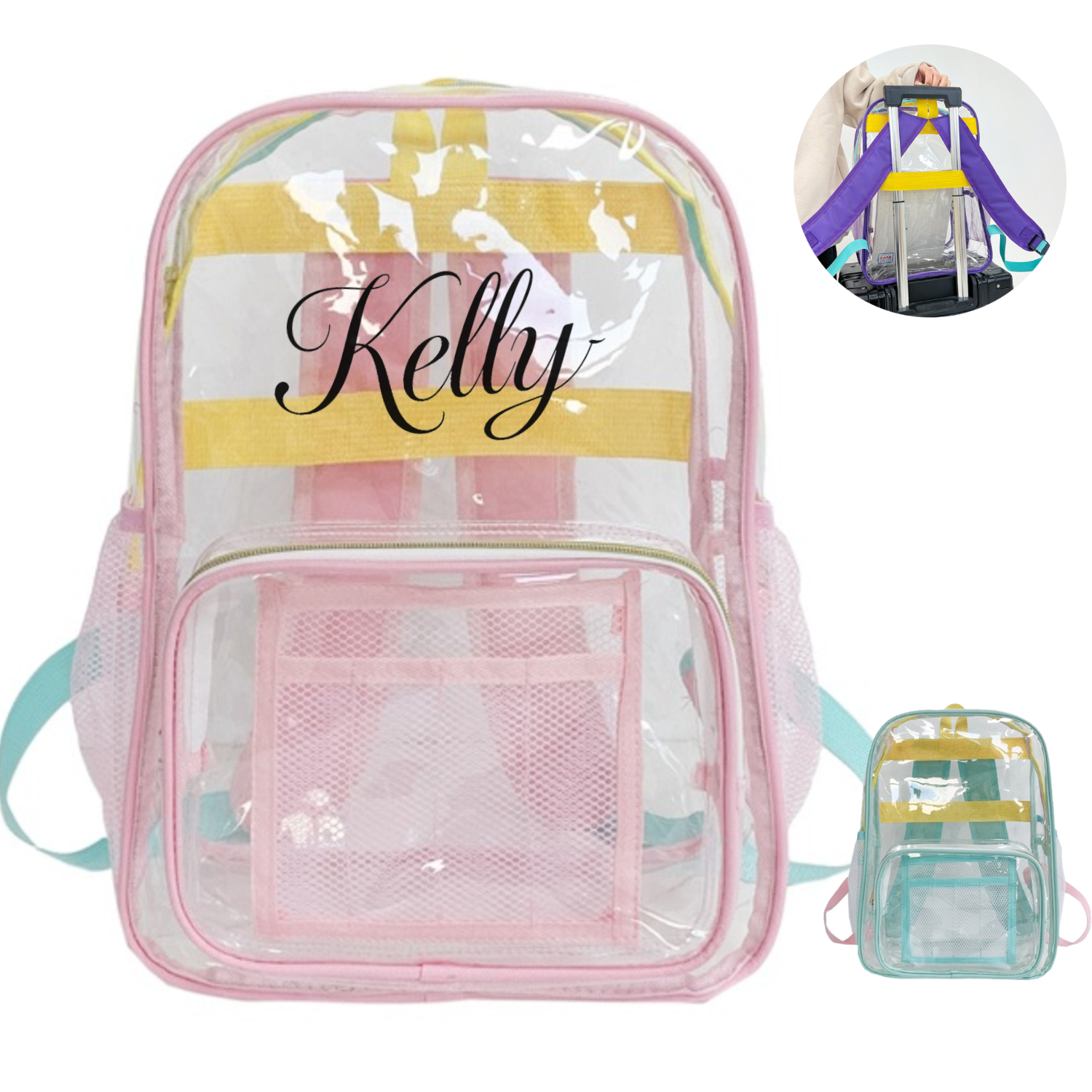 PVC Waterproof Clear Backpack