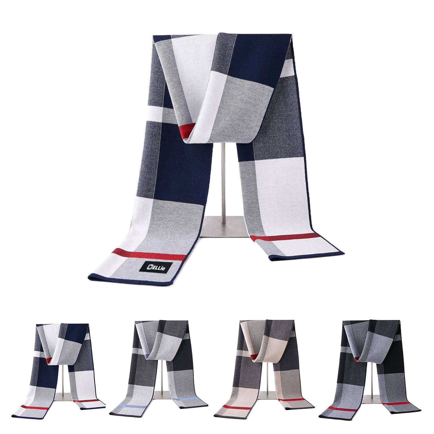 Colorblock wool scarf