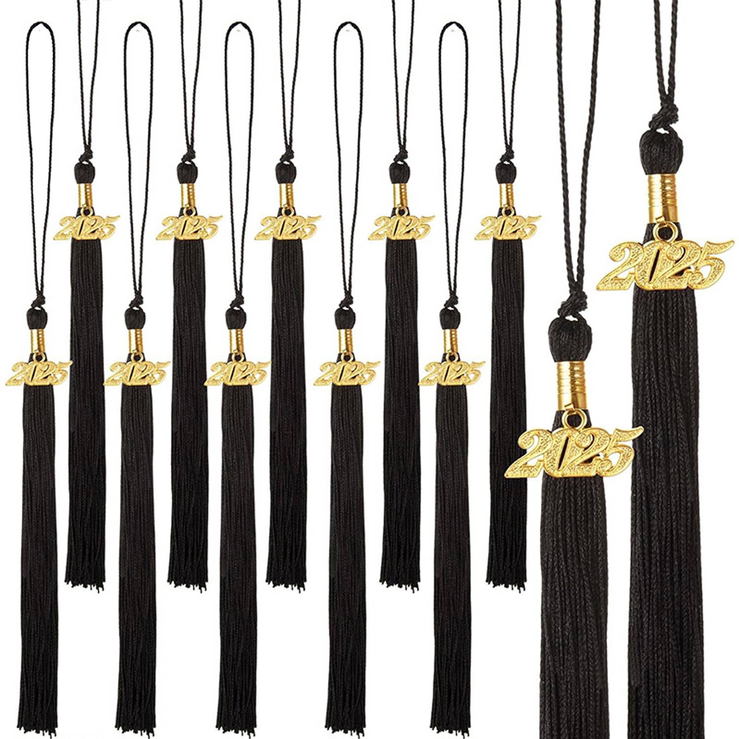 Graduation Tassels With Gold 2025 Year Charm Pendant - Image 10