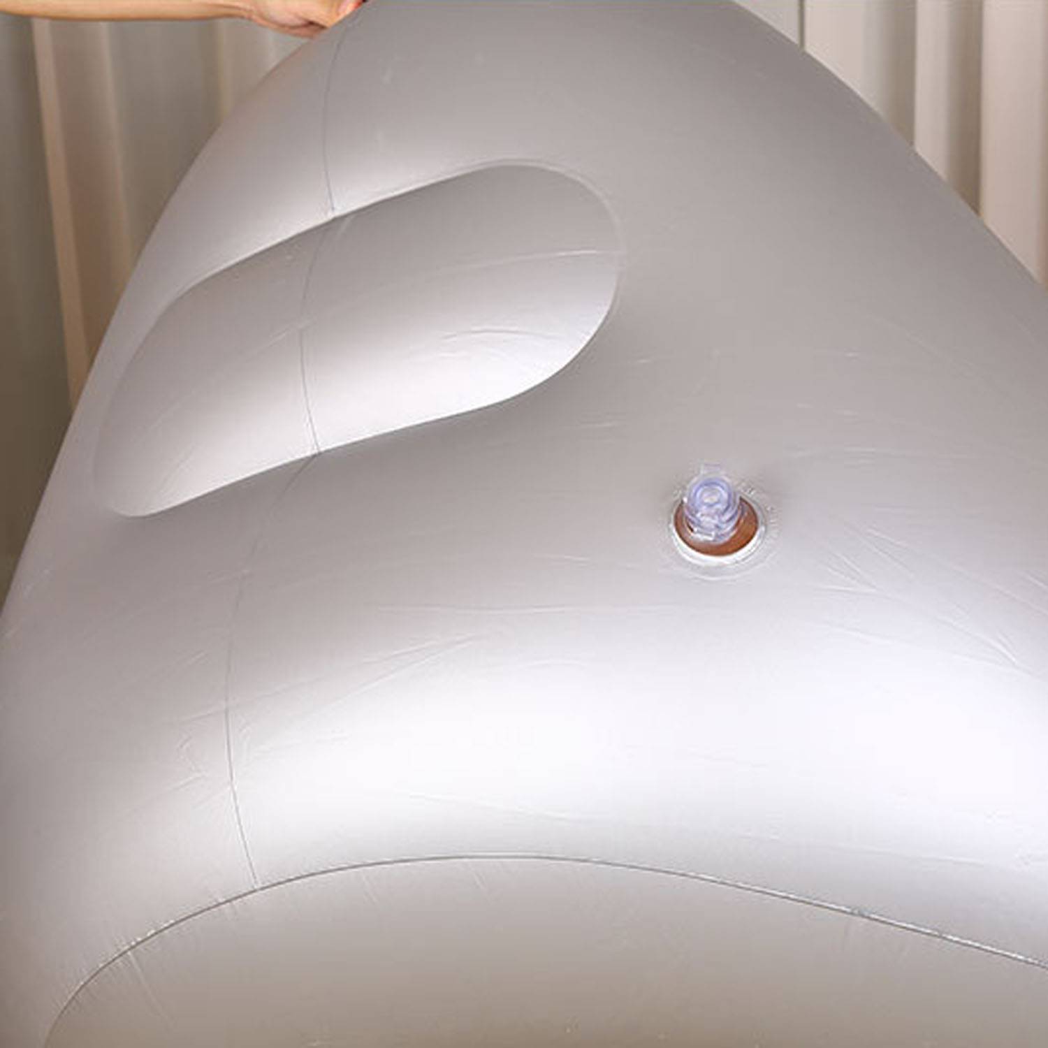 Foldable Inflatable Flocked PVC Sofa - Image 10