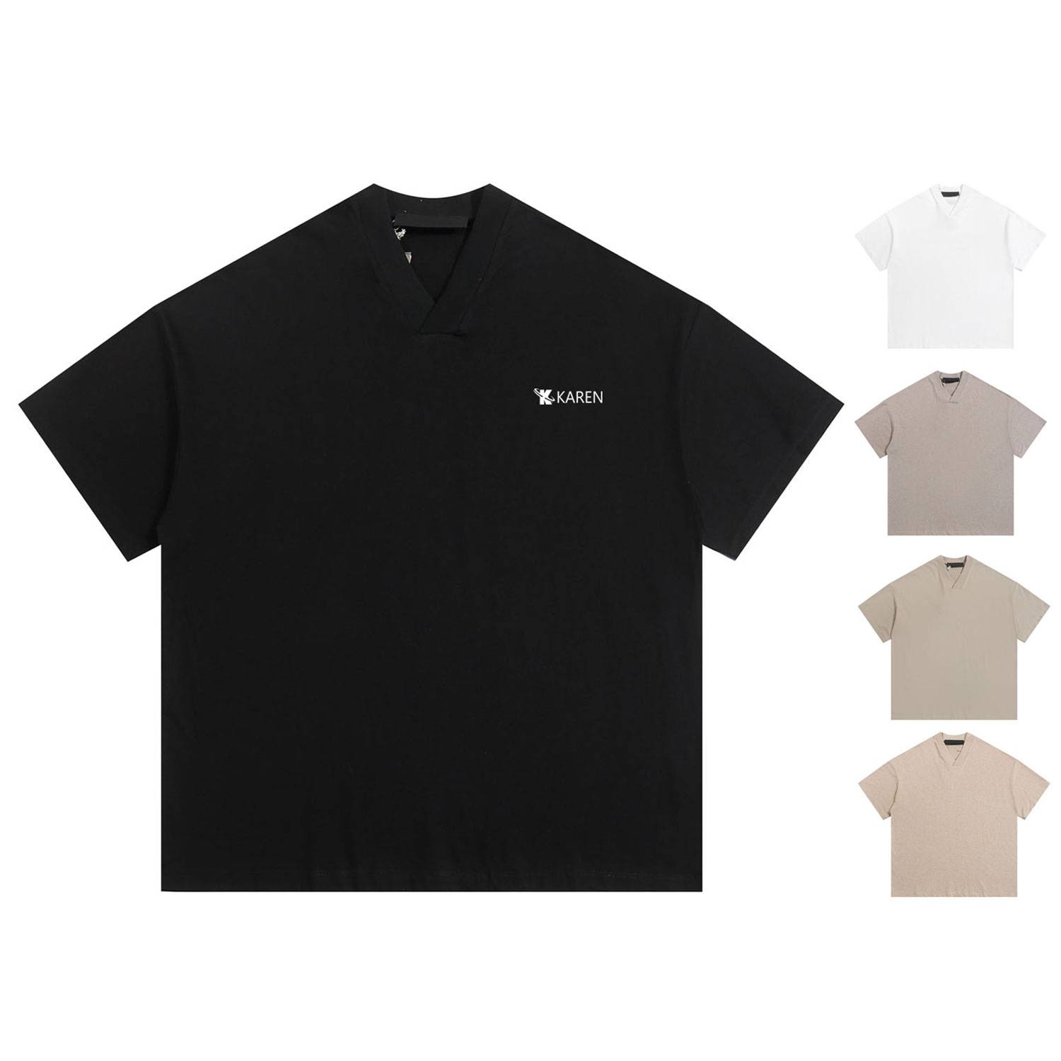 Soft Cotton V-Neck Lightweight Breathable T-Shirt