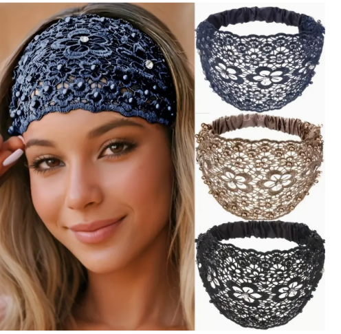 Lace Elastic Headbands - Image 6