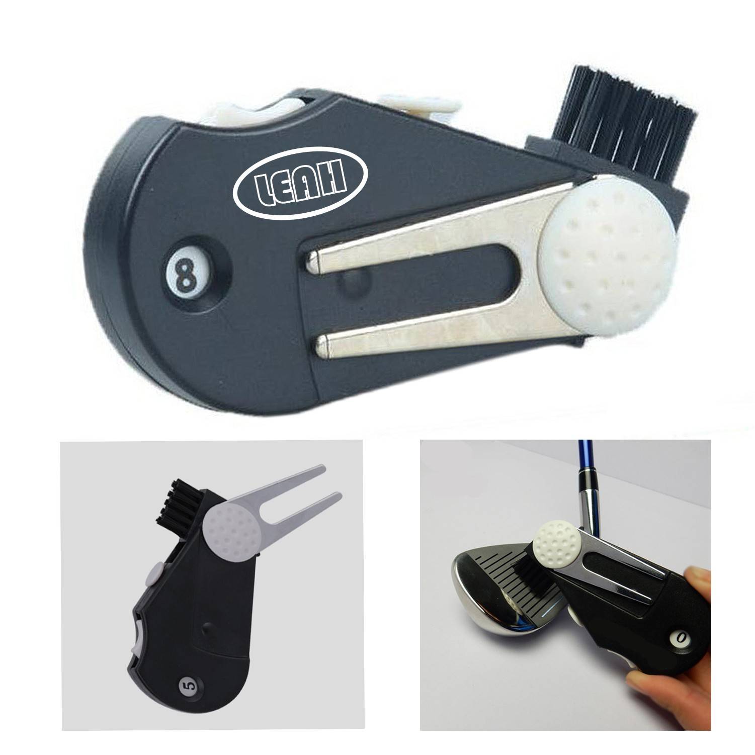 Golf Score Counter with Divot Repair Tool