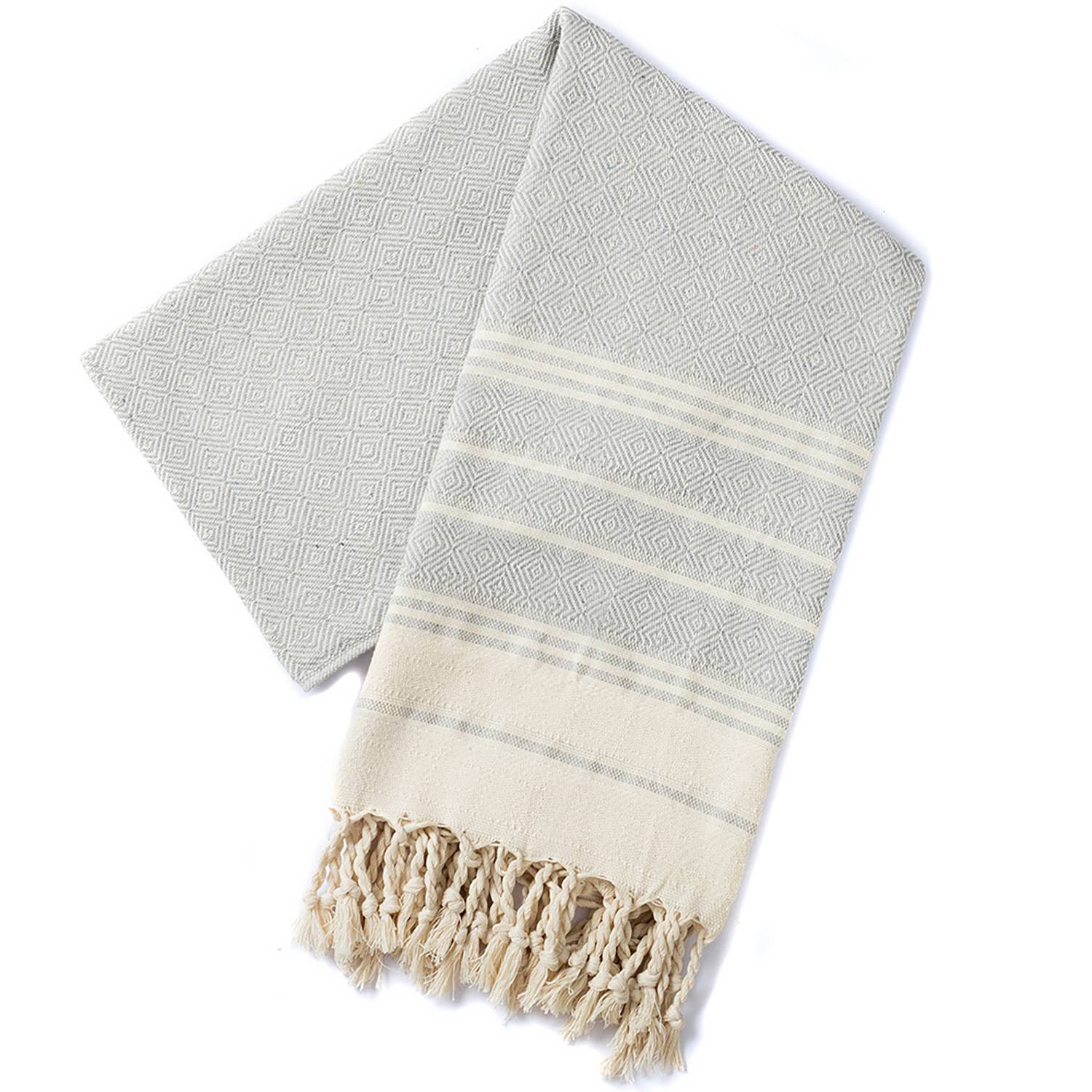 Lightweight Quick-Dry Tassel Cotton Beach Towel - Image 3
