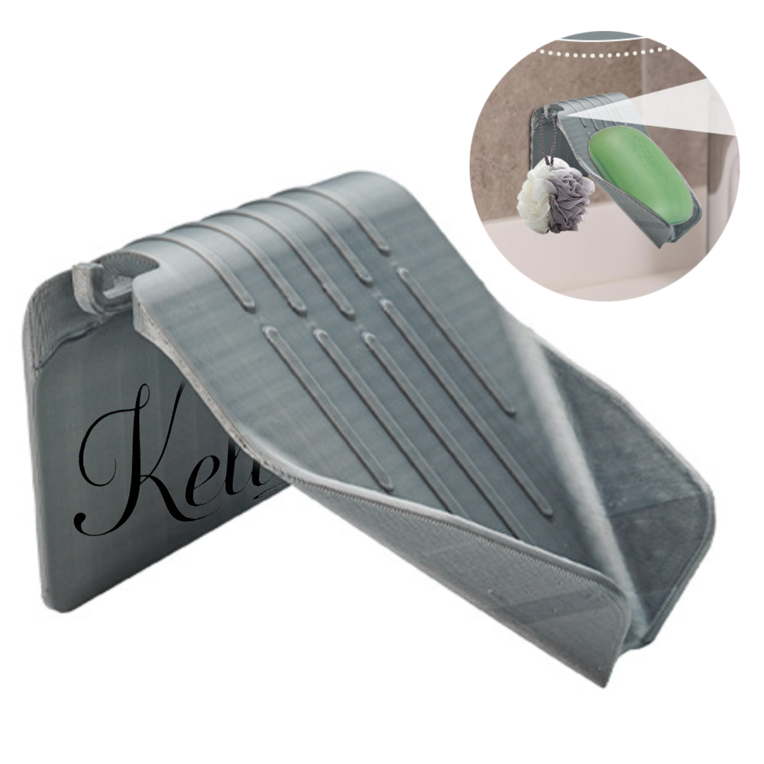 Plastic Bathroom Drain Soap Dish