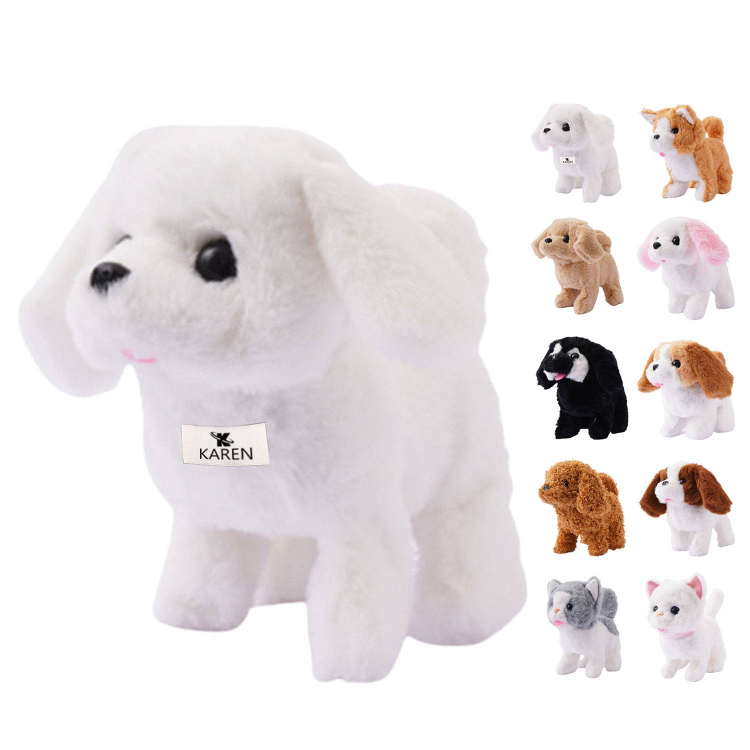 Kids' Interactive Walking Plush Dog Toy w/ Sound