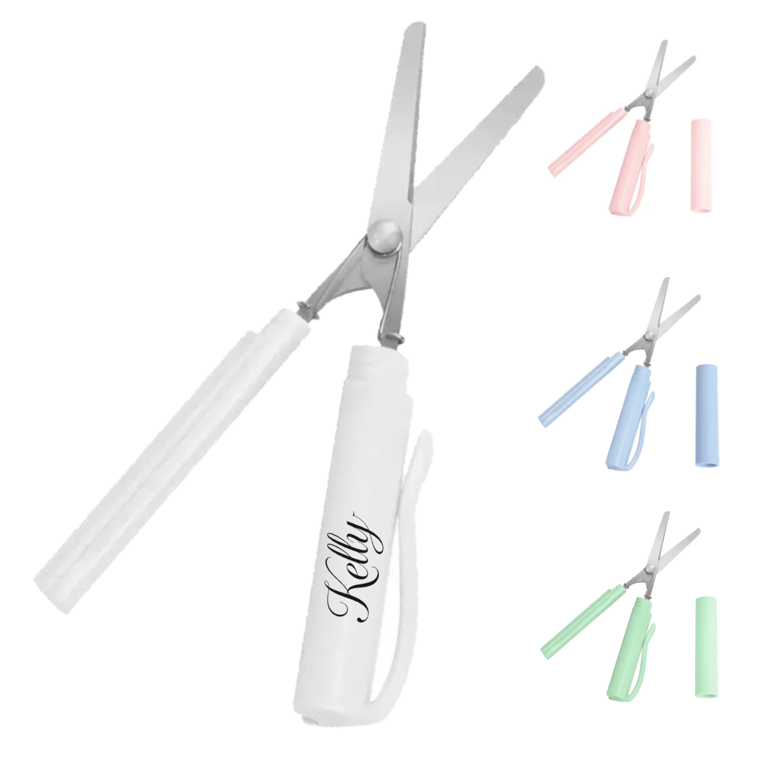 Kid's Portable Folding Pen Shape Scissors