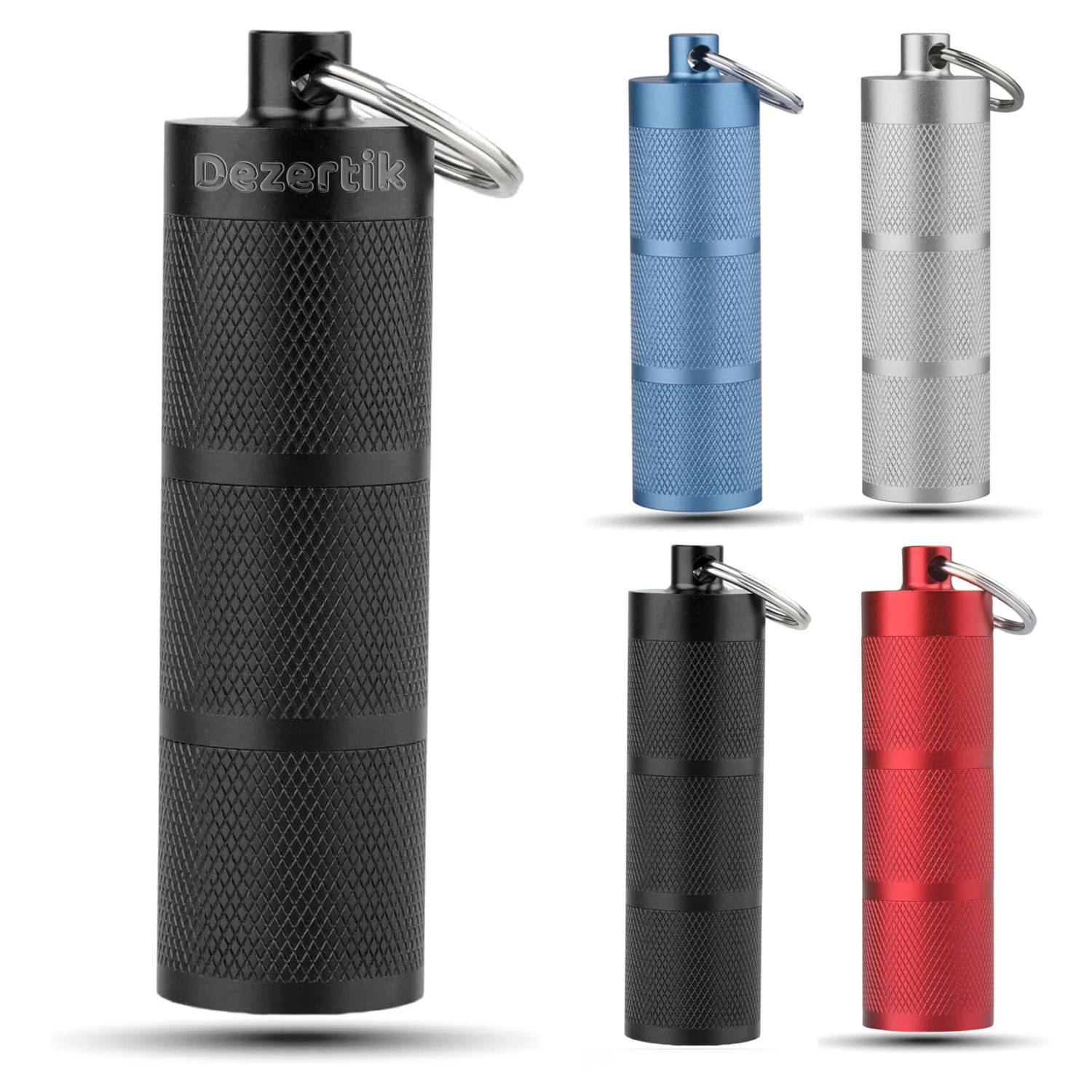 Compact Waterproof Aluminum Pill Container for First Aid