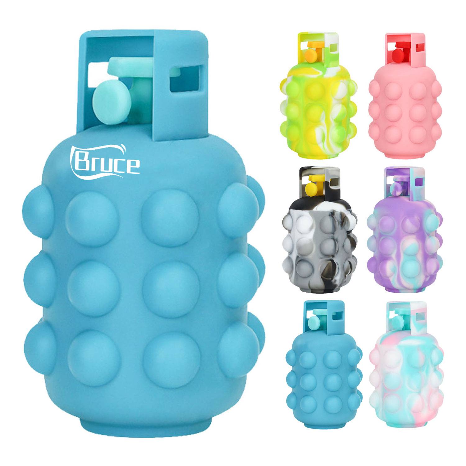 Gas Tank Shaped Push Pop Bubble Stress Ball Fidget Toy