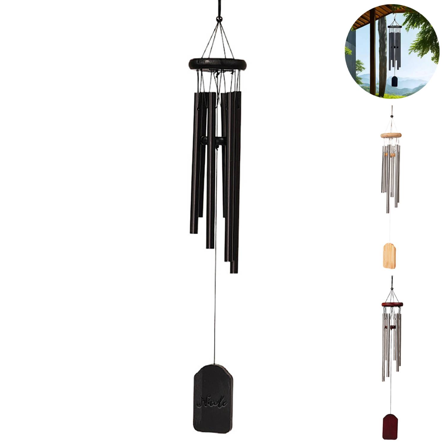 Aluminum Wind Chime Balcony Pendant