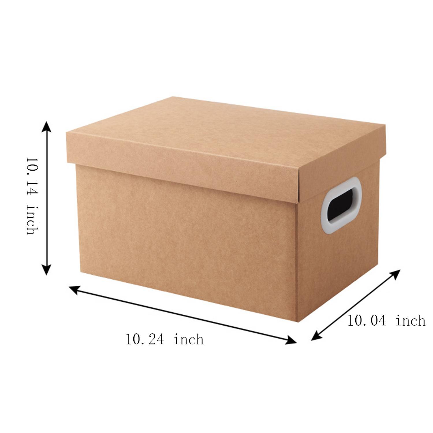 Basics Storage Filing Boxes With Lid And Handle - Image 3