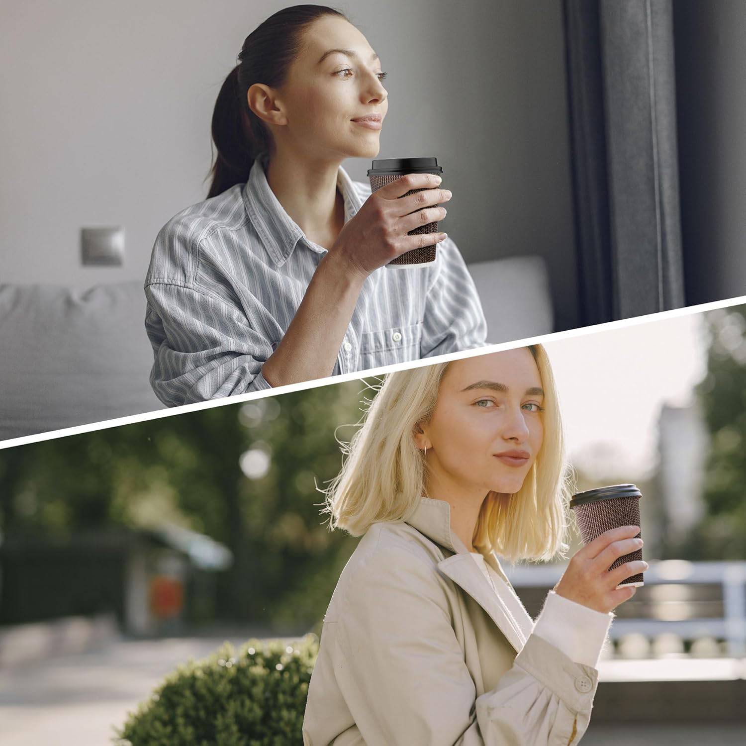 16oz/14oz/8oz heat-insulated disposable paper coffee cup - Image 7