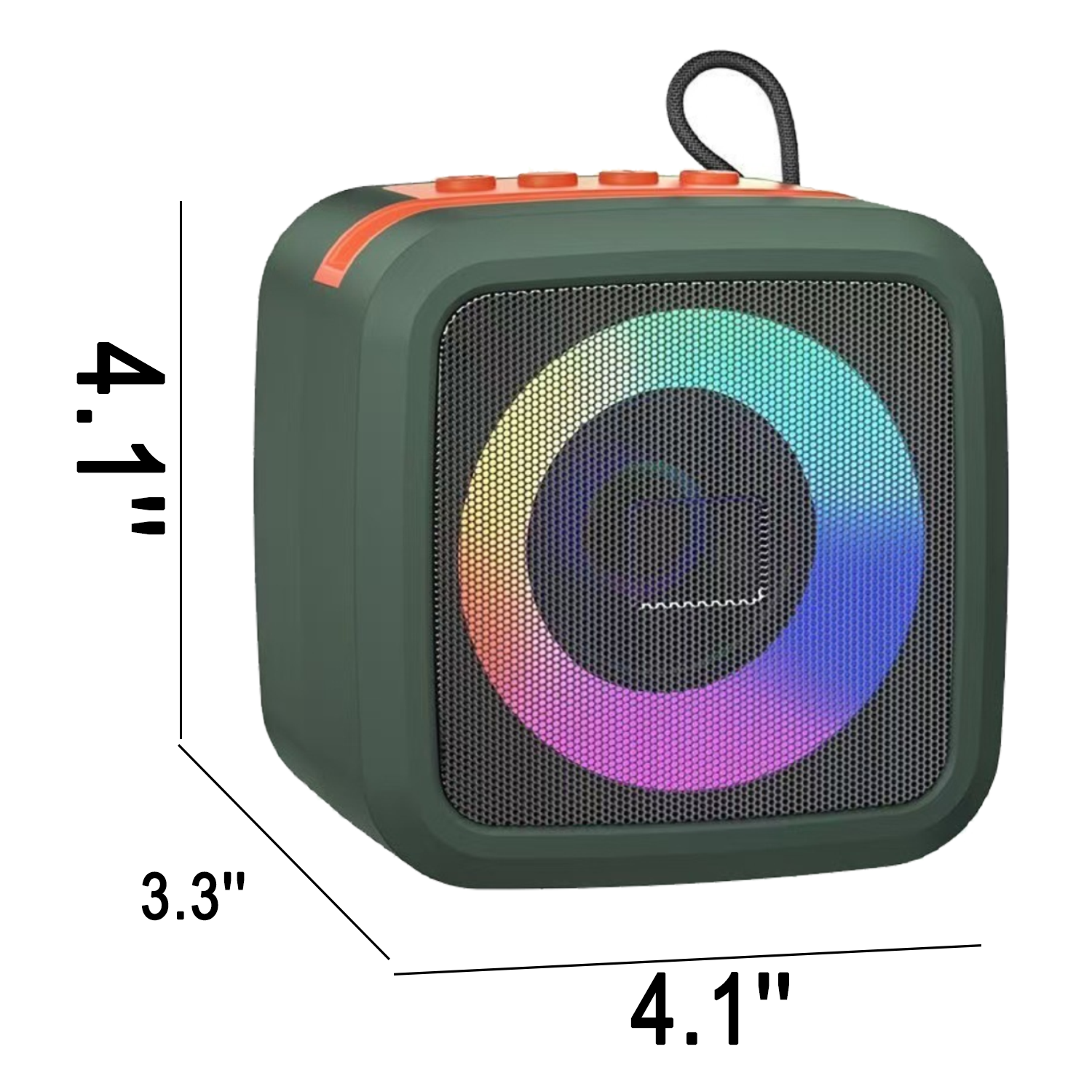 ABS Portable Wireless Speaker w/ RGB Light - Image 4