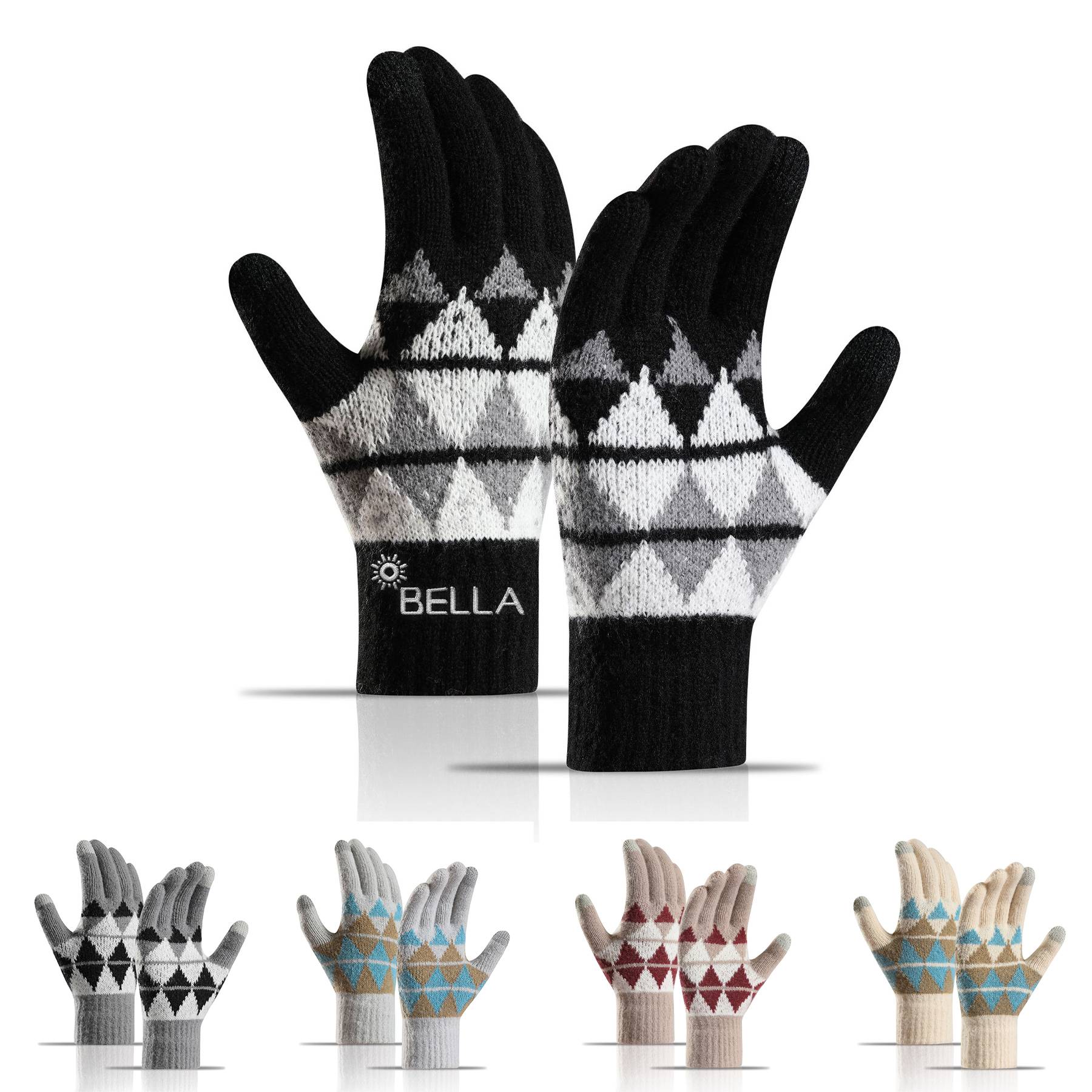 Anti-Slip Touch Screen Knit Glove