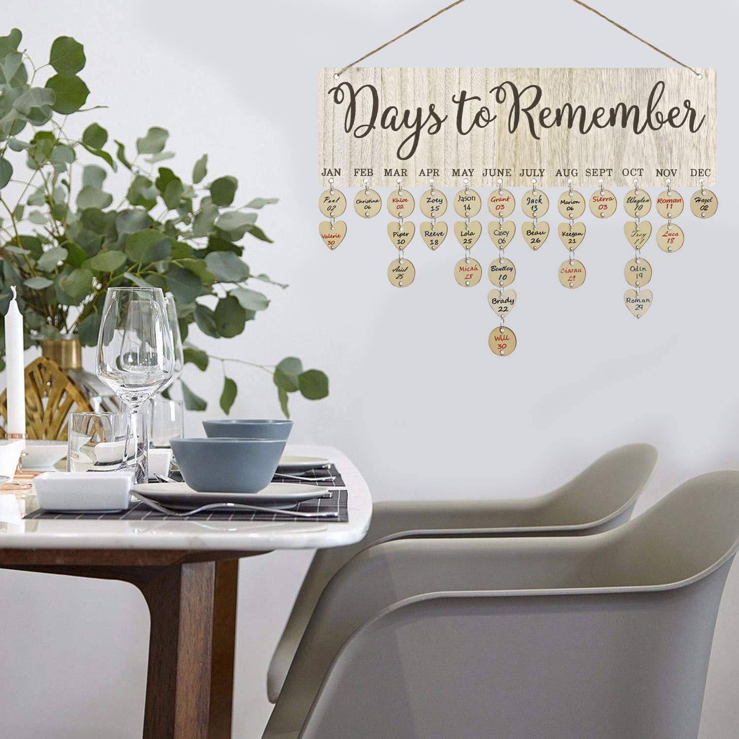 Wooden Calendar Listing Home Decoration - Image 5