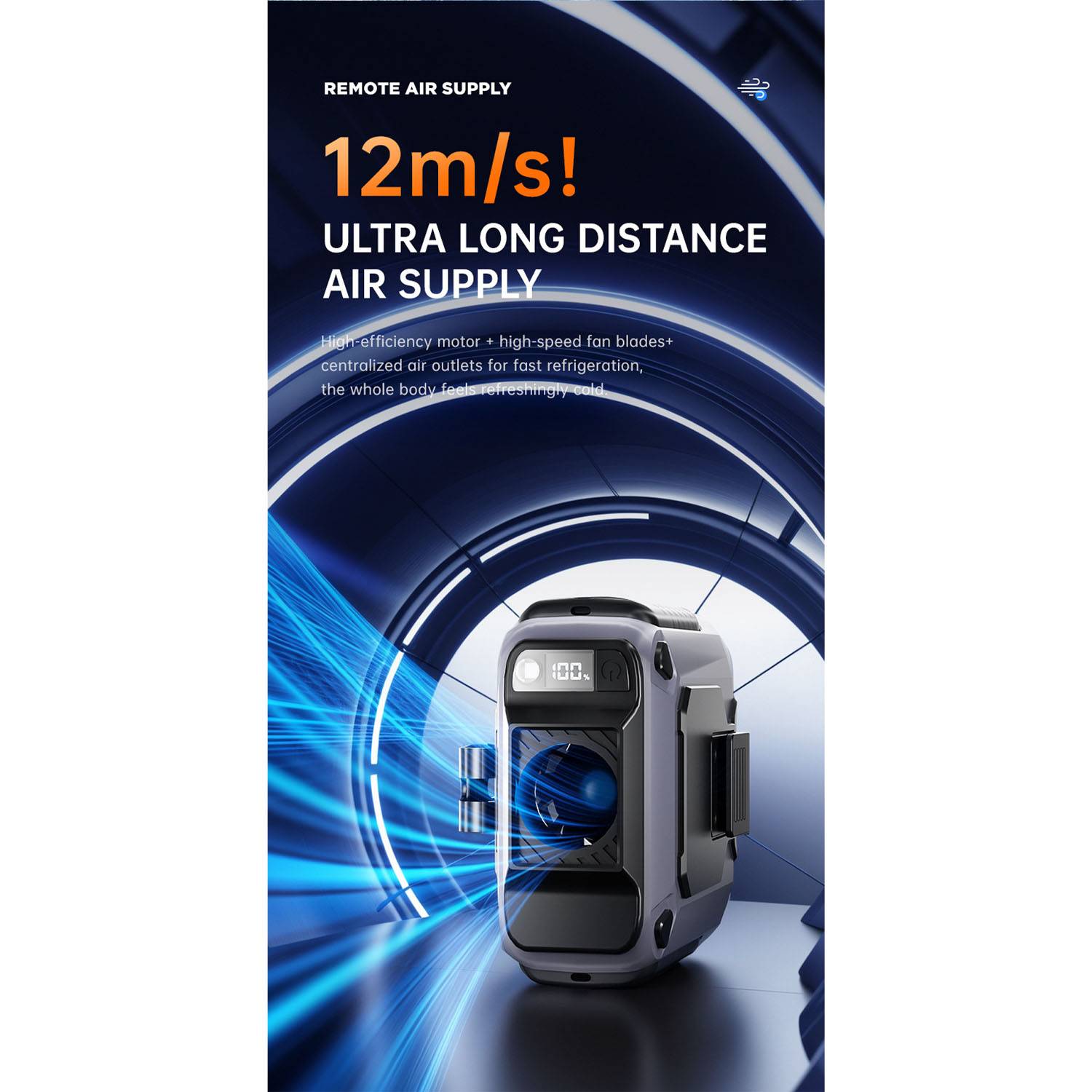 USB Rechargeable Mini Portable Waist Fan - Image 9