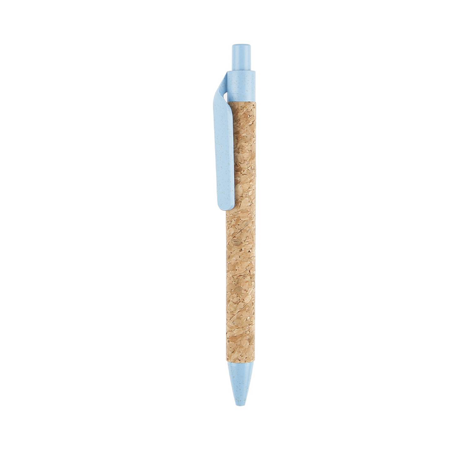 Retractable Wheat Straw Cork Ballpoint Pen - Image 5