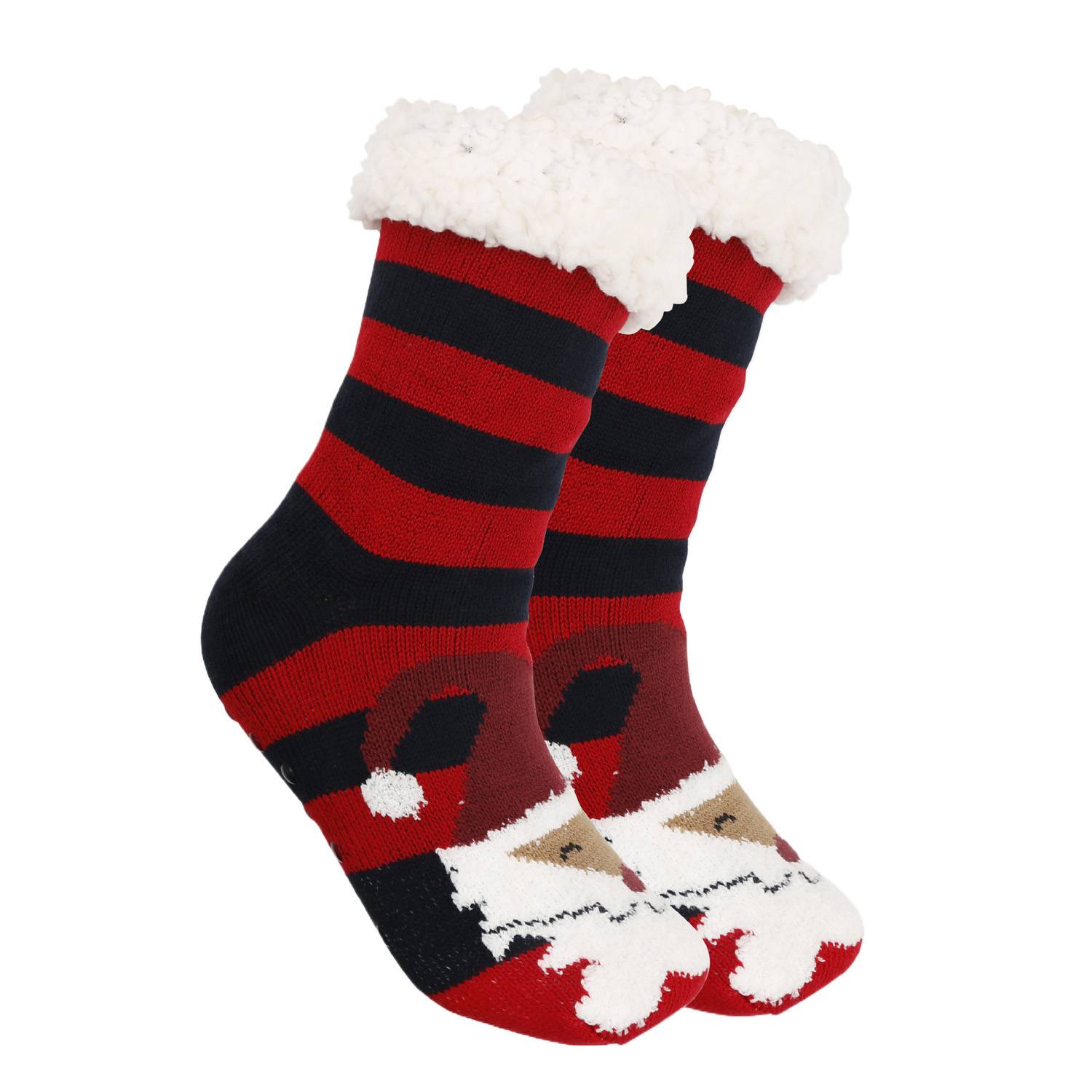 Womens Winter Slipper Socks with Gripper - Image 8