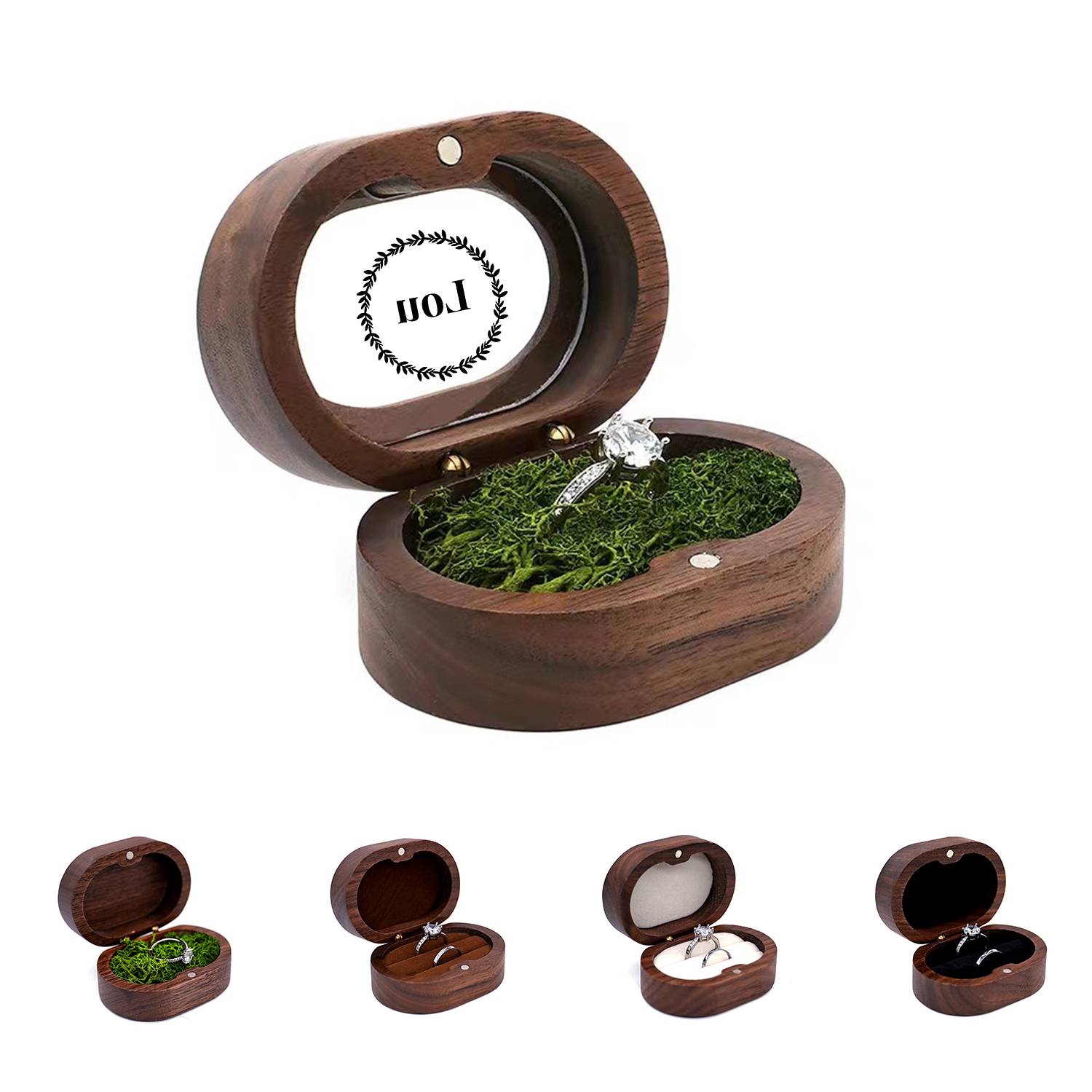 Oval Ring Box(Clear Top Optional)