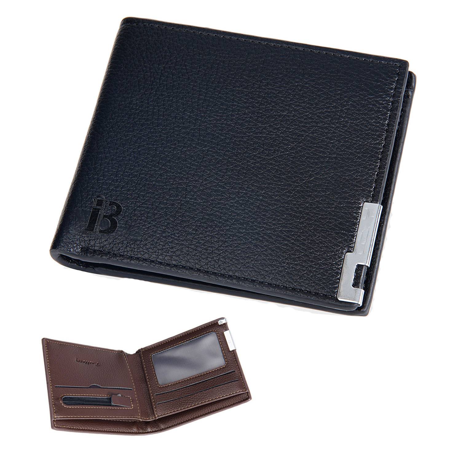 PU Leather Bifold Wallet Card Holder