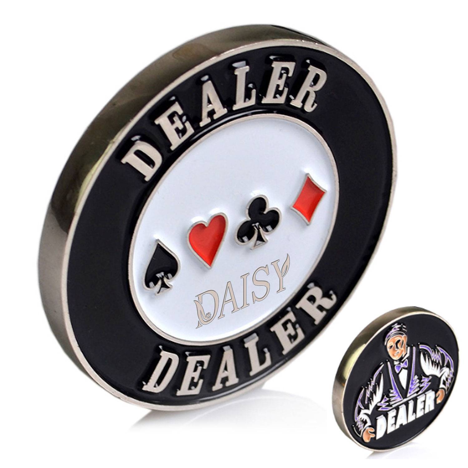 Texas Hold'em Poker Zinc Alloy Dealer Chip