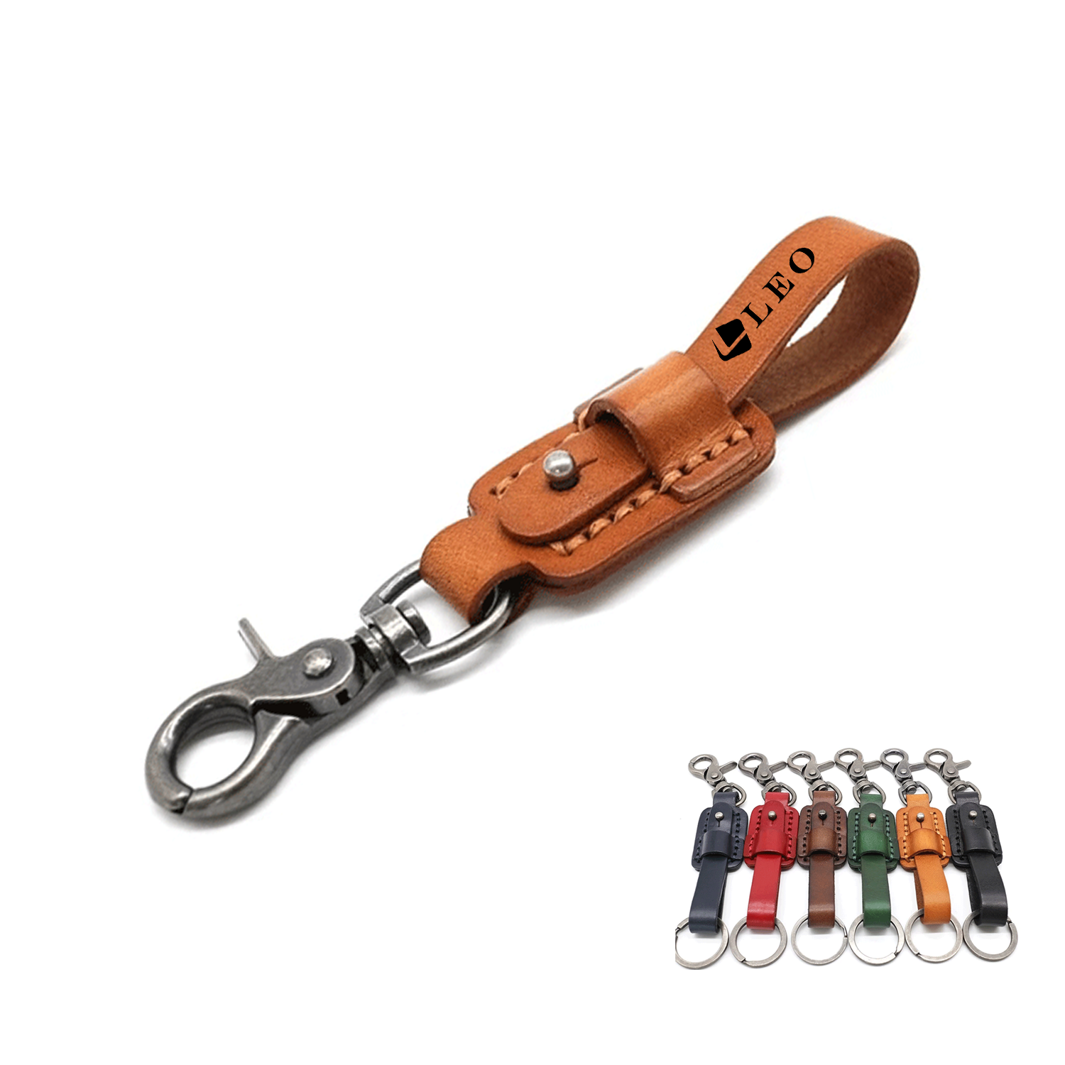 Creative Leather Car Vintage Keychain