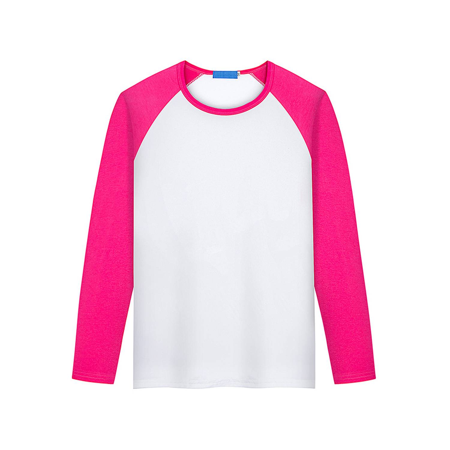 Modal Long Sleeve Colorblock Crew Neck Shirt - Image 6