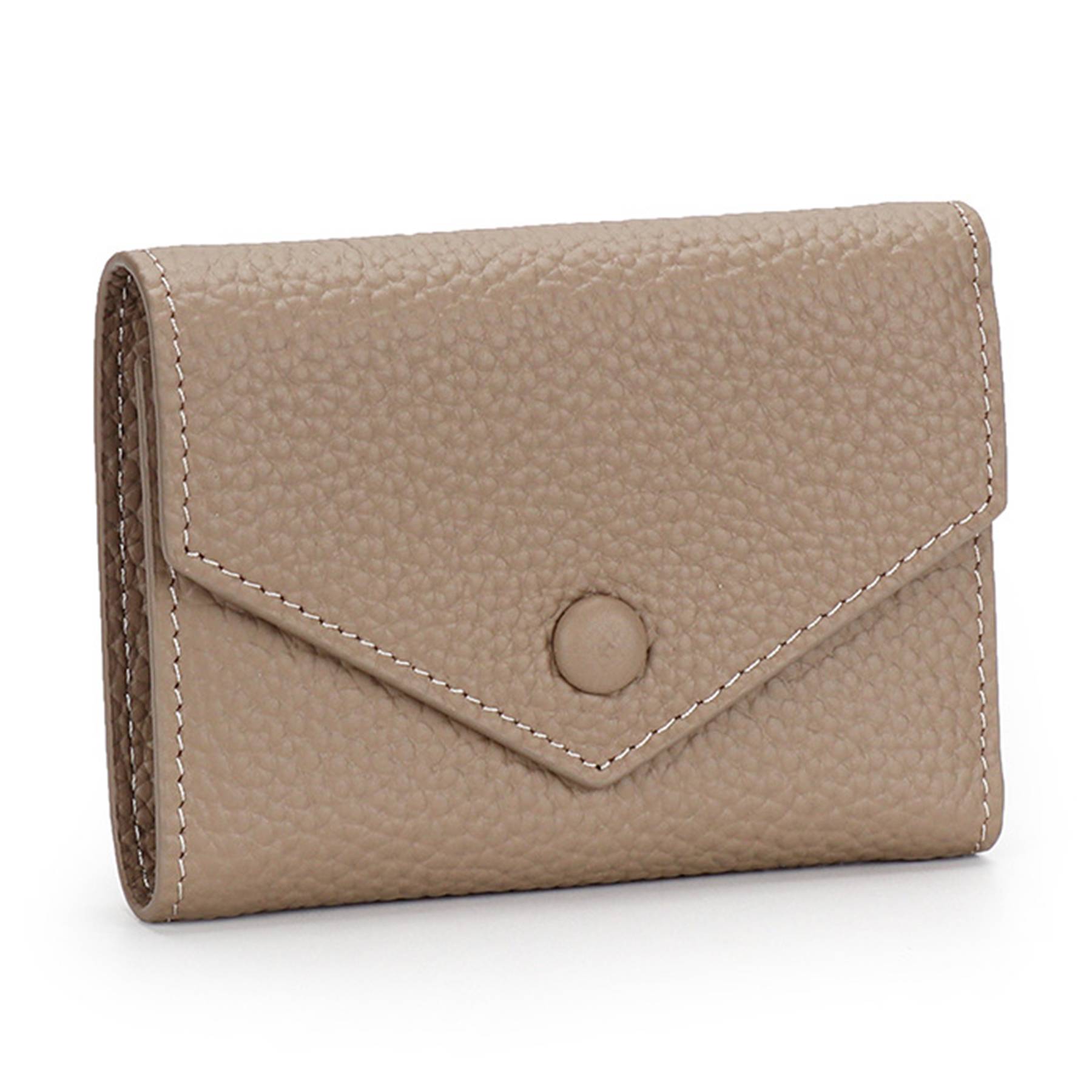Genuine Leather Simple folding envelope coin wallet - Image 6
