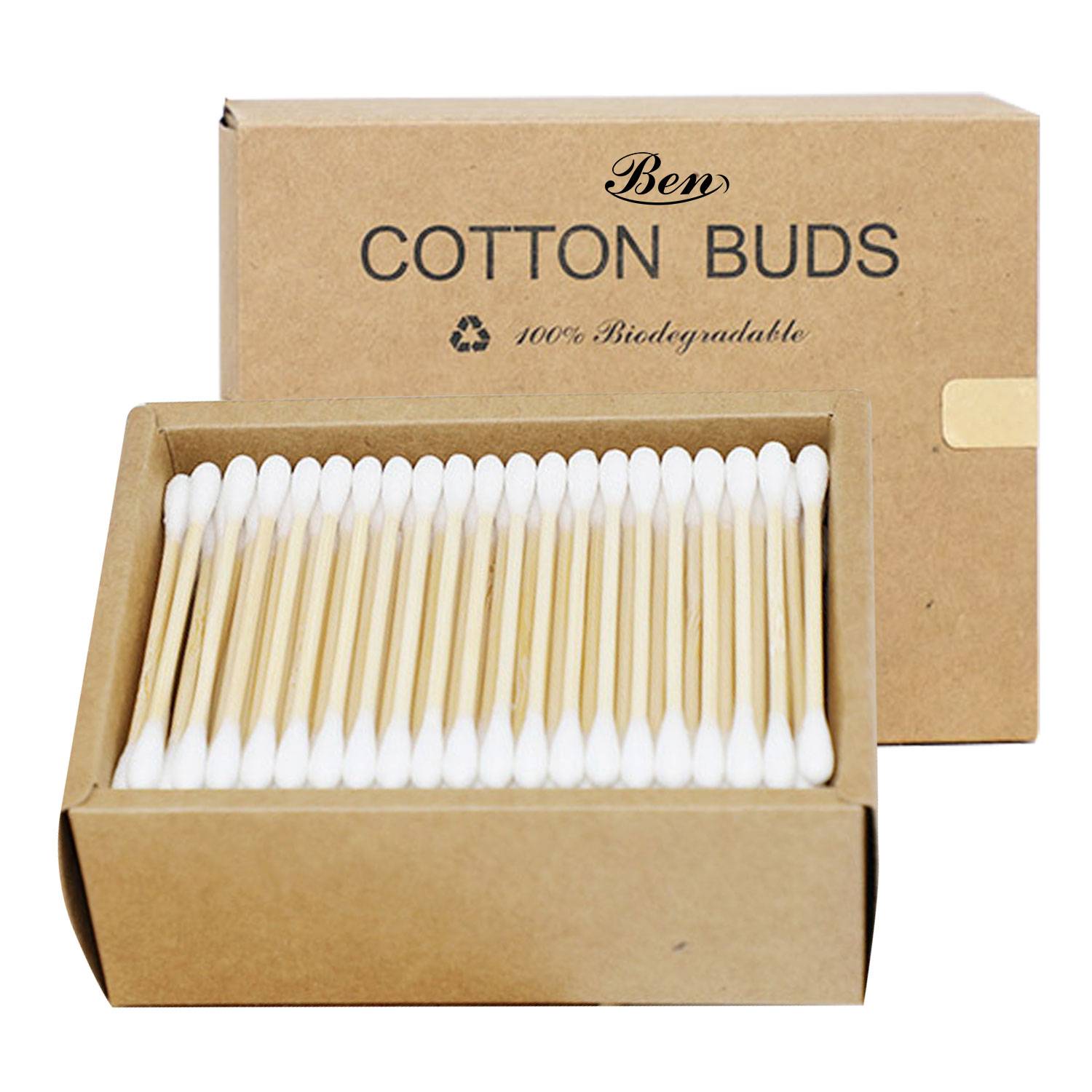 200-Count Bamboo & Wood Cotton Swabs