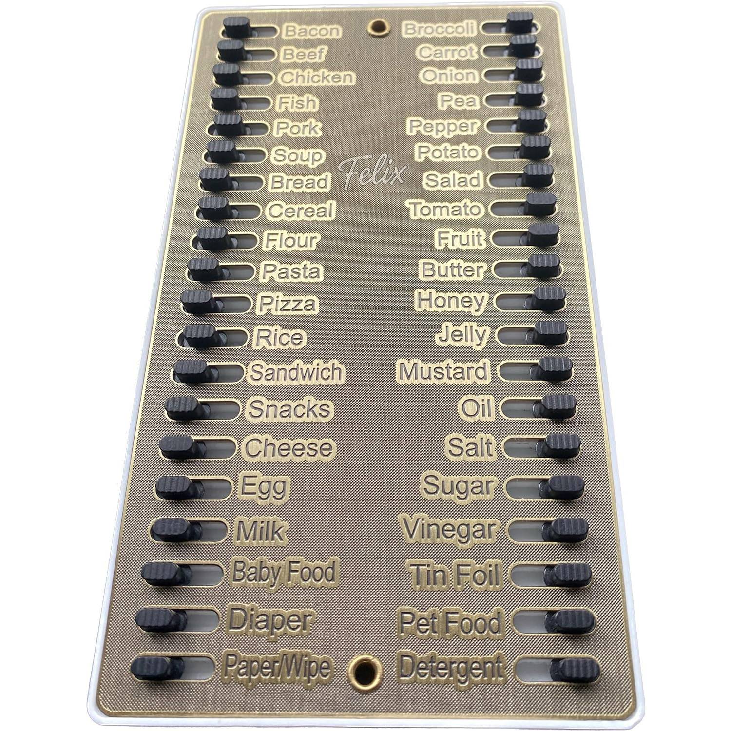 Magnetic Reusable Metal Grocery List Reminder Board