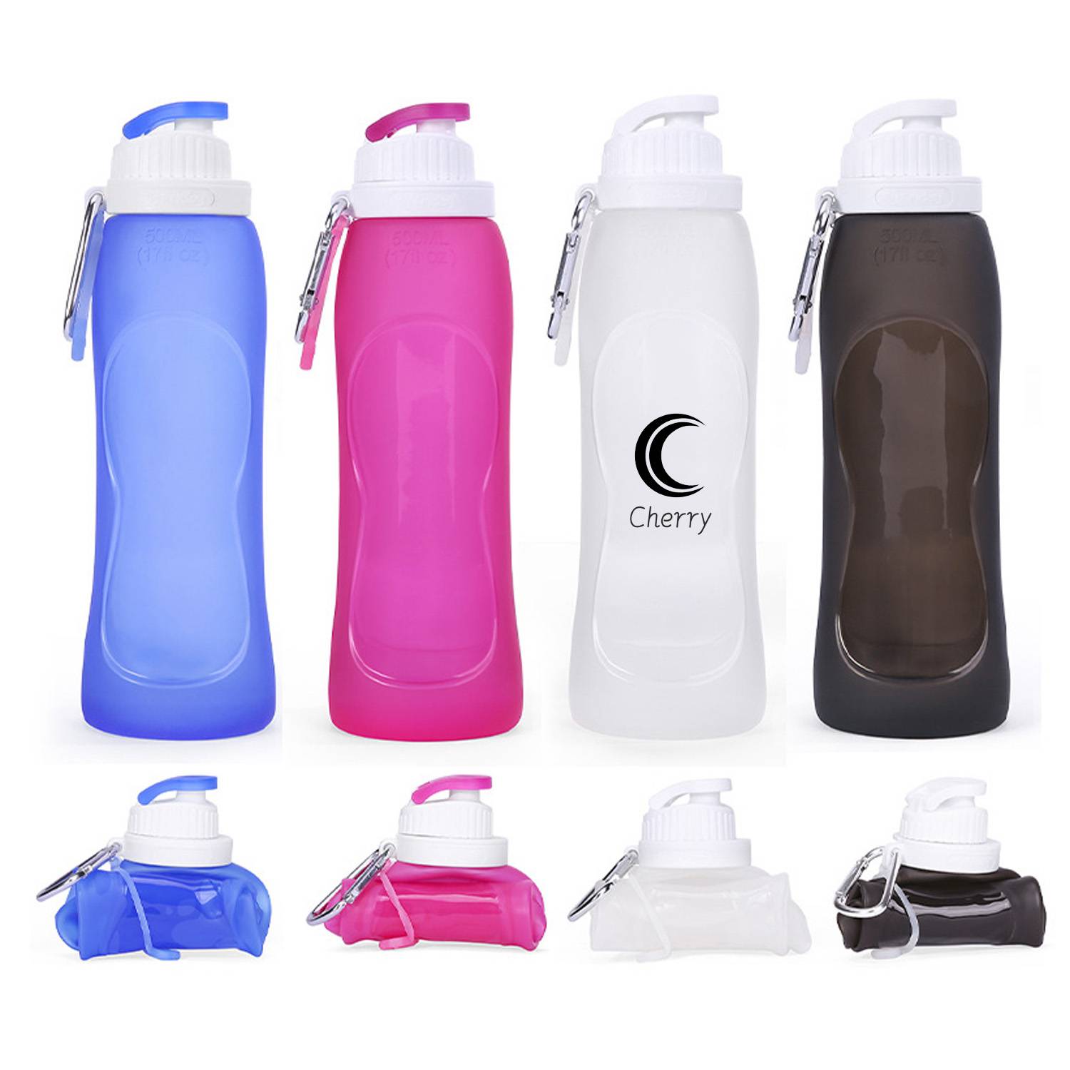 17Oz Collapsible Silicone Bottle
