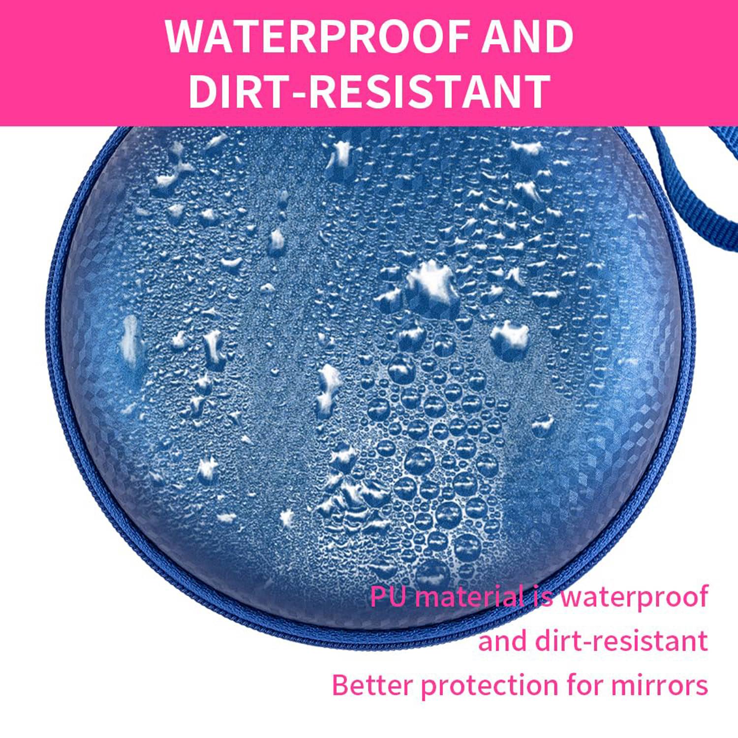 Circular portable LED illuminated makeup mirror - Image 4