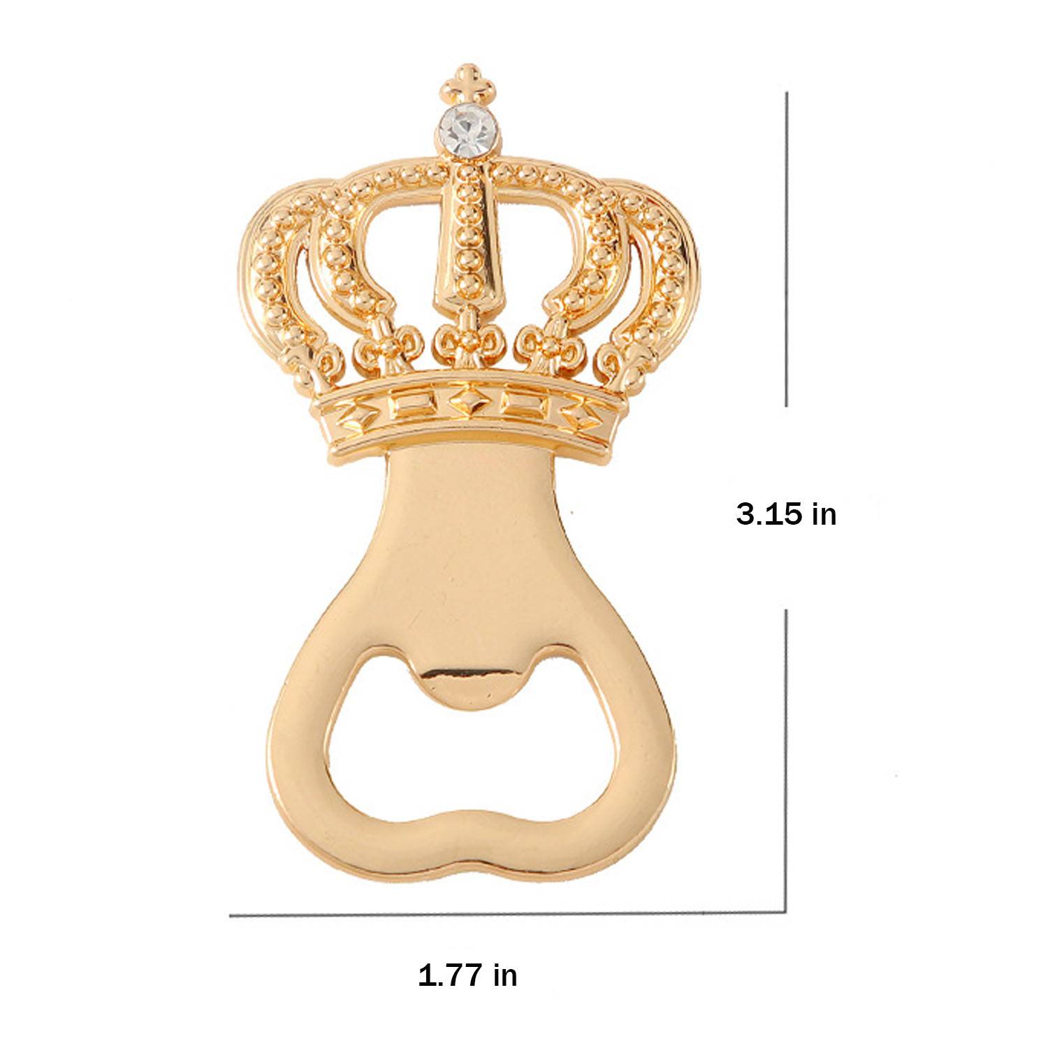 Zinc Alloy Crown Shape Bottle Opener - Image 5