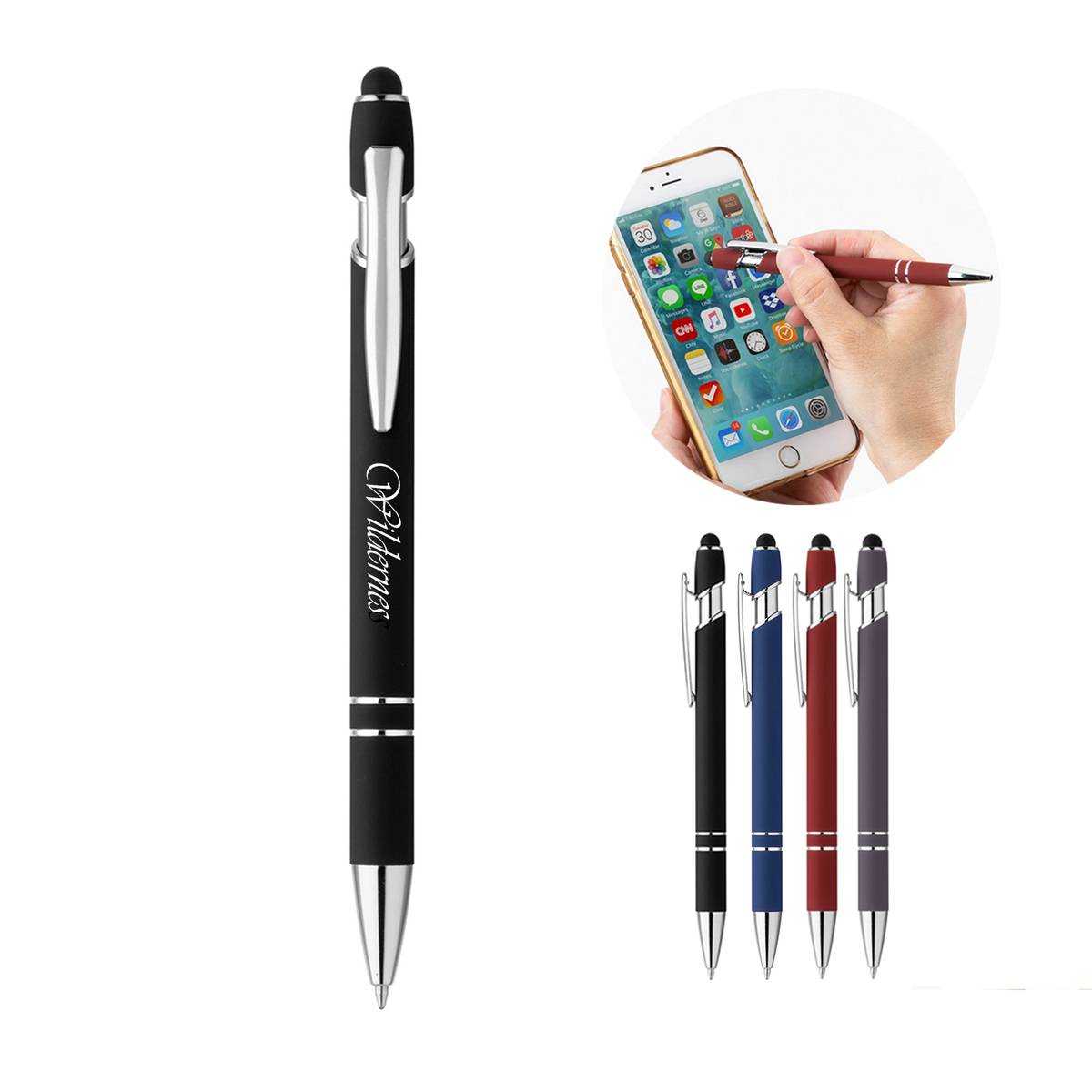 Soft Touch Metal Ballpoint Pen