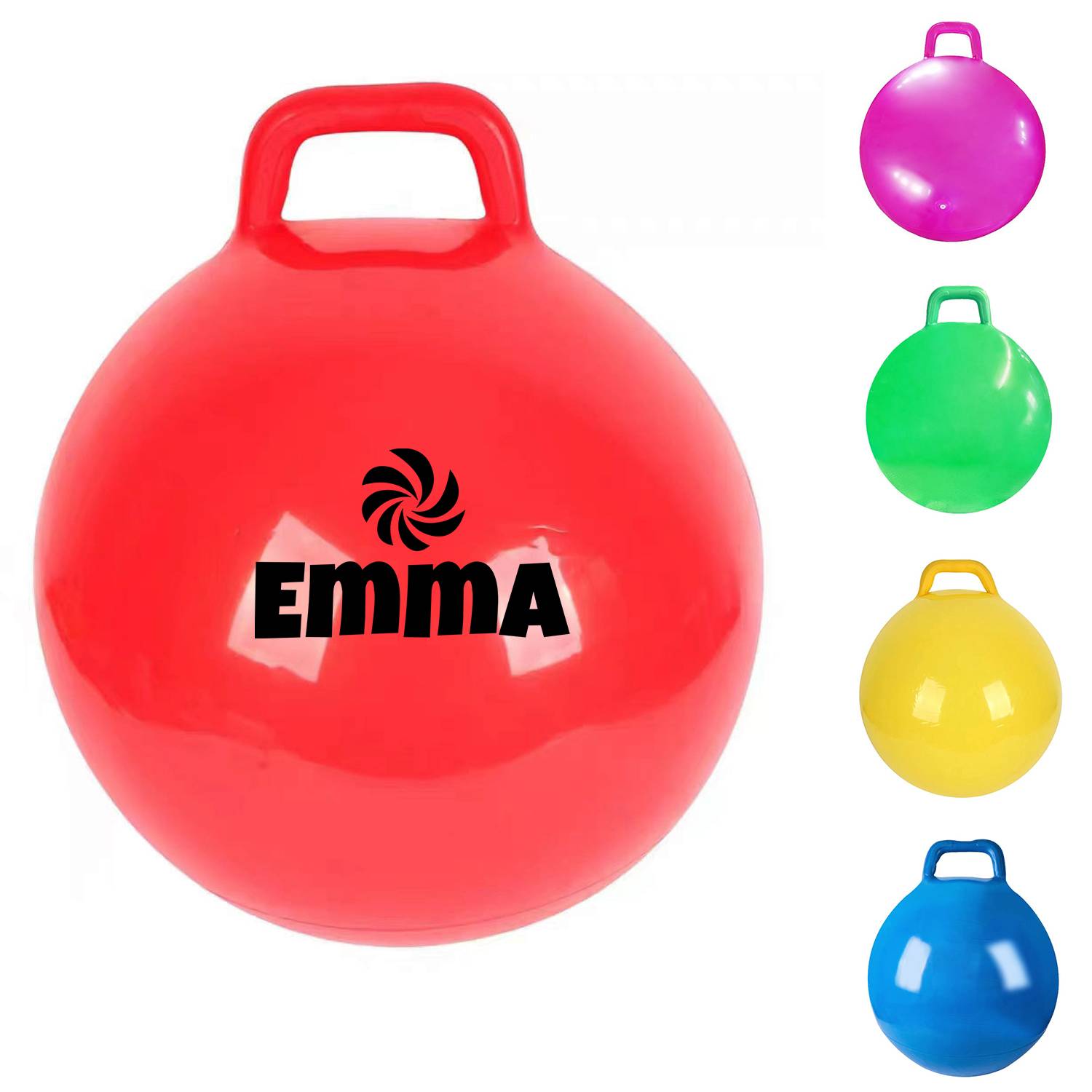 18 Inch Kids Thickened PVC Handle Hopper Ball