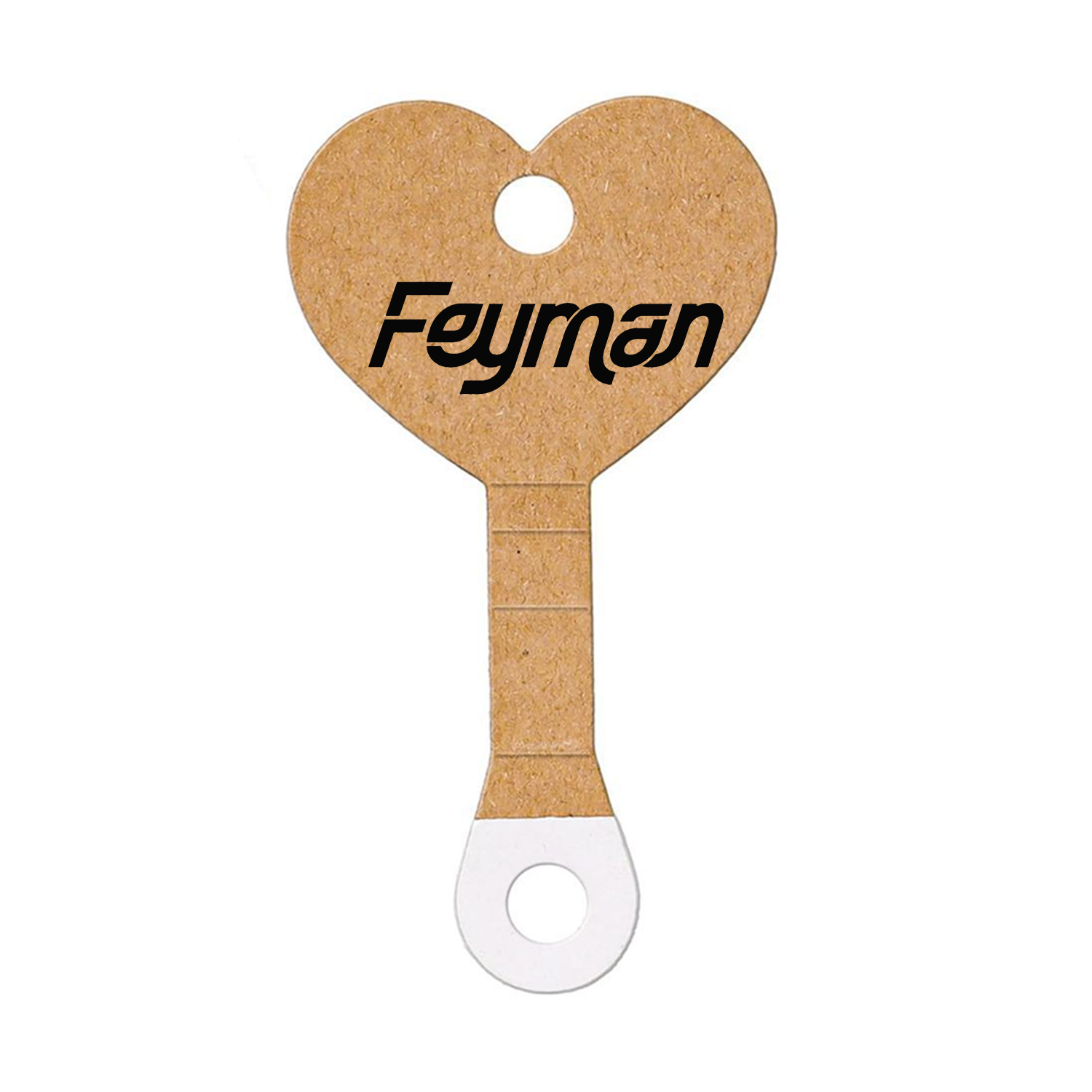 100PCS Heart Shaped Brown Paper Jewelry Display Cards