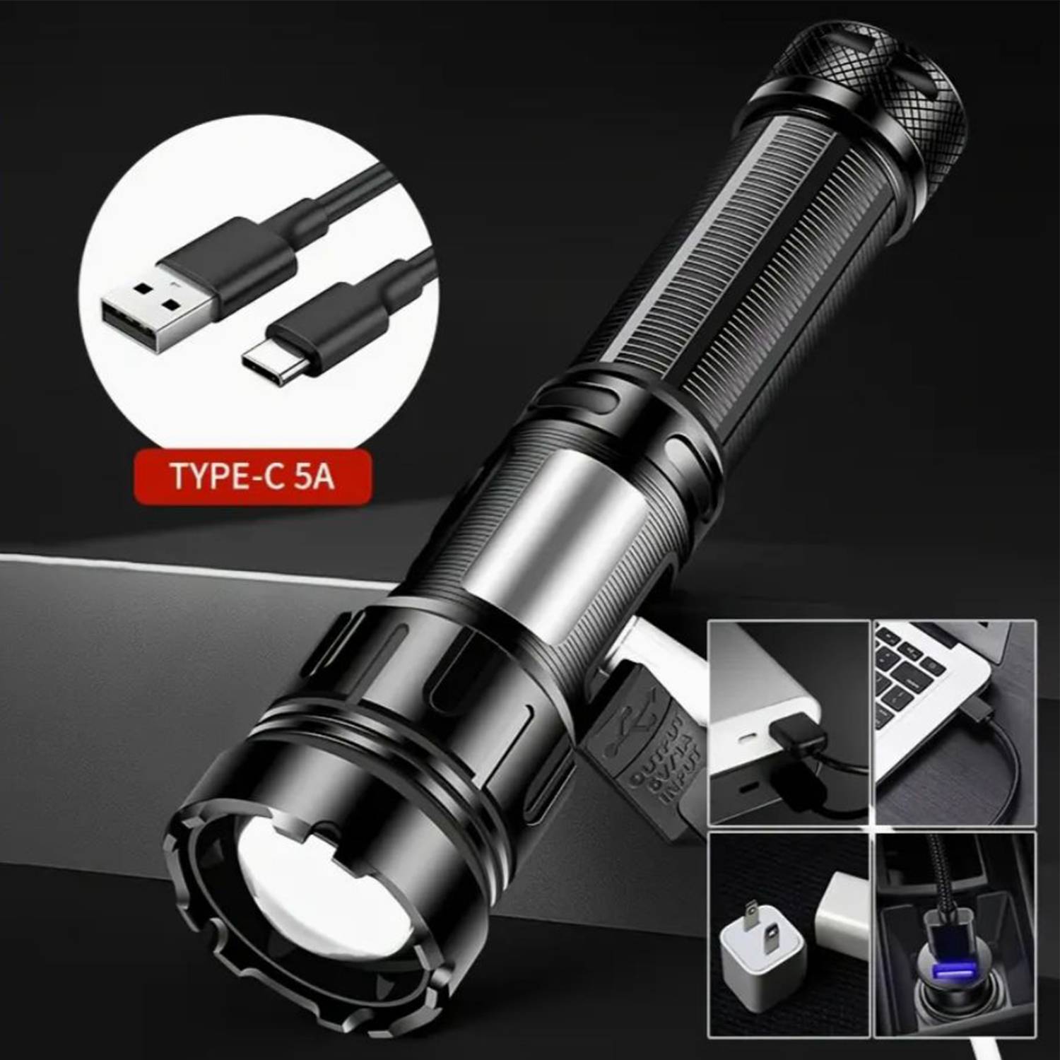 Outdoor Rechargeable LED Flashlight - Image 6