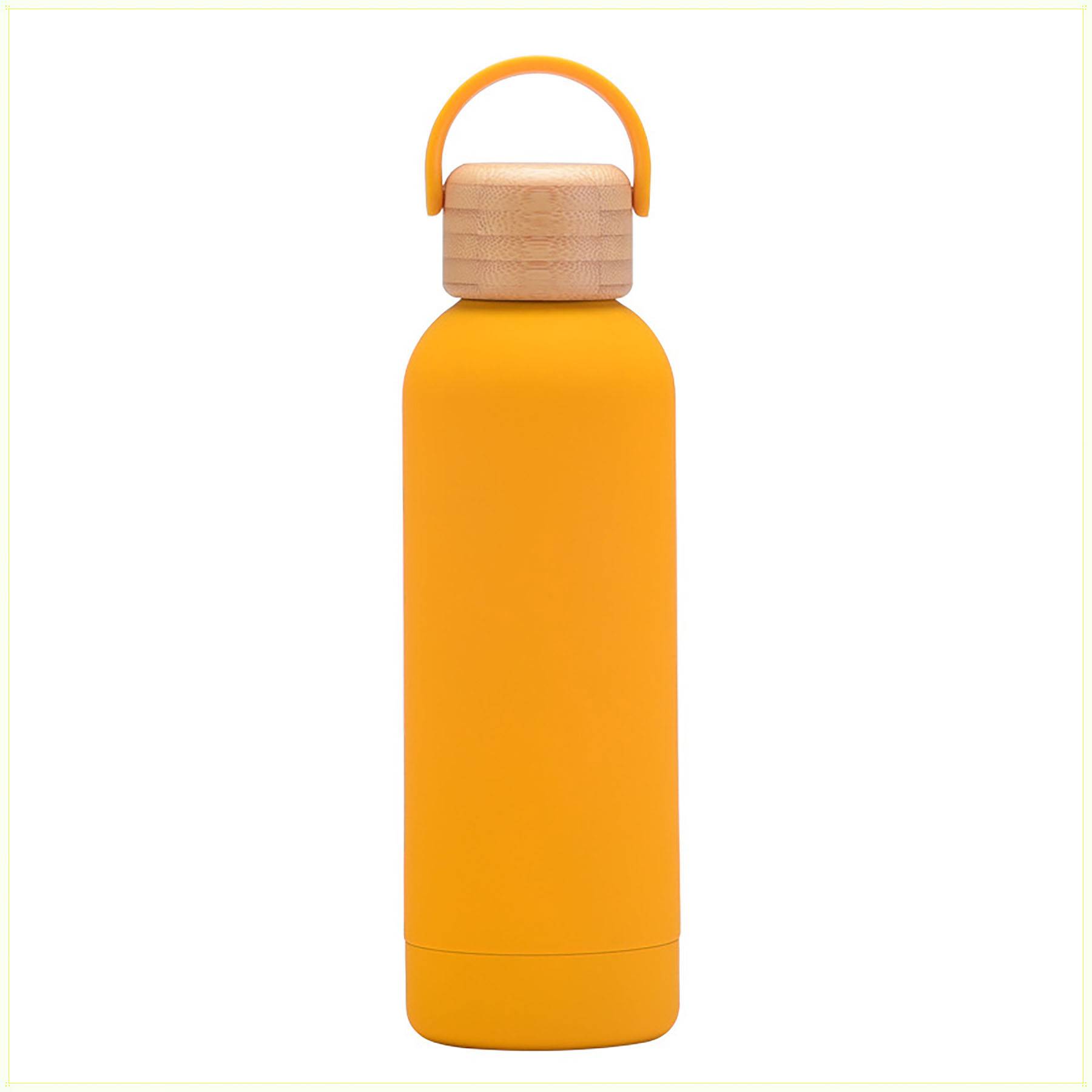 16 Oz Stainless Steel Water Bottle With Bamboo Lid - Image 8