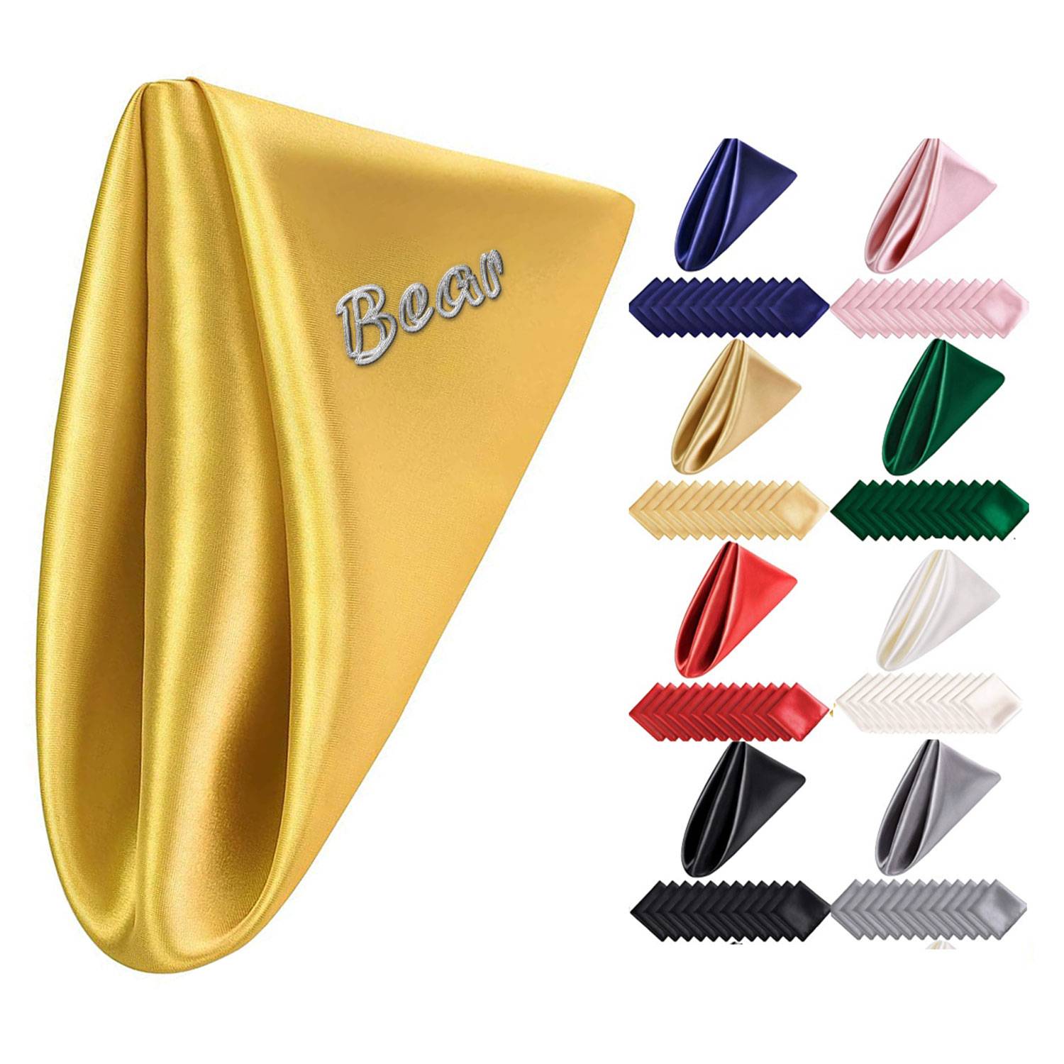 17"x17" Washable Hotel Restaurant Polyester Dinner Napkins