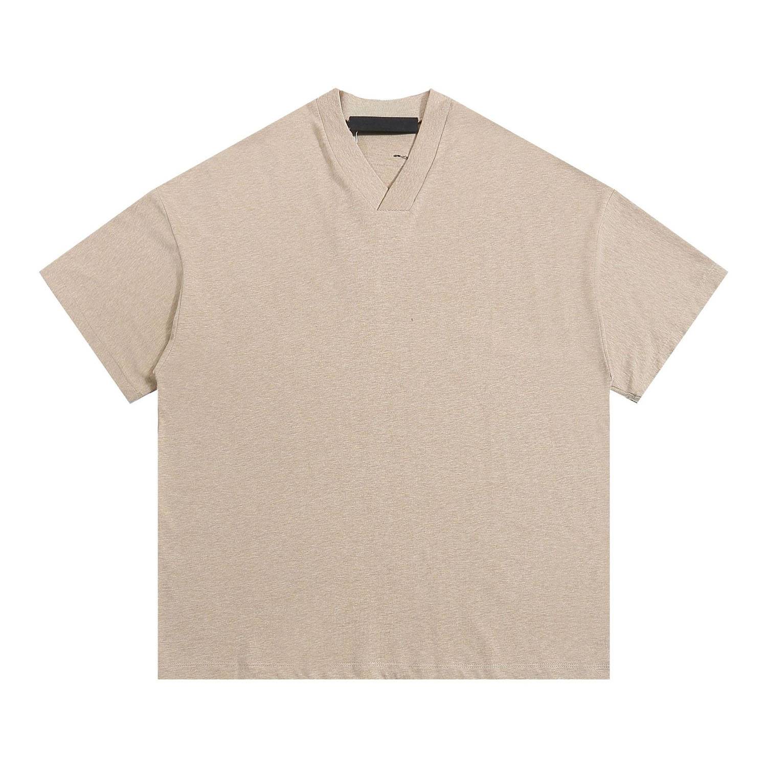 Soft Cotton V-Neck Lightweight Breathable T-Shirt - Image 3