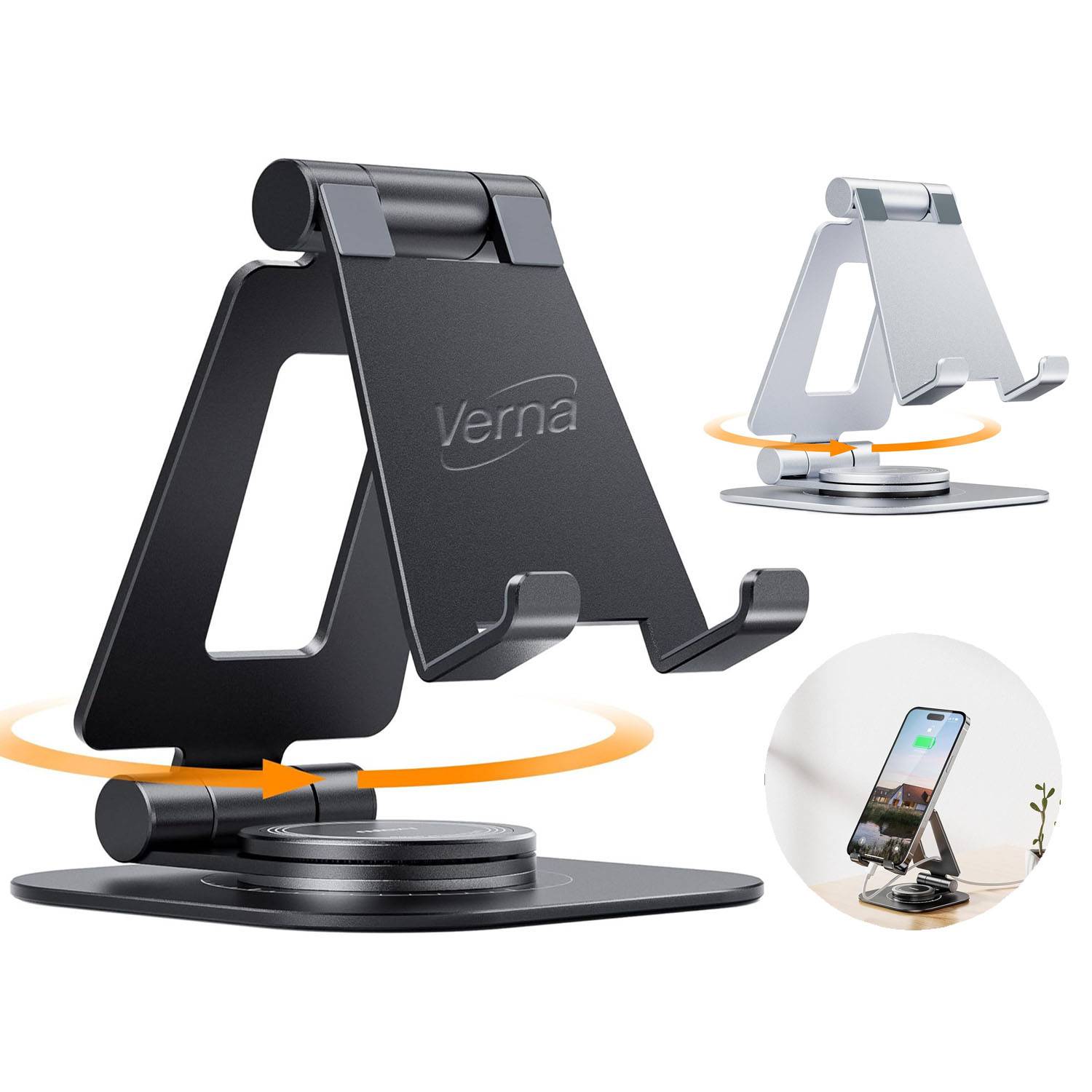 Folding Rotating Aluminum Alloy Phone Stand