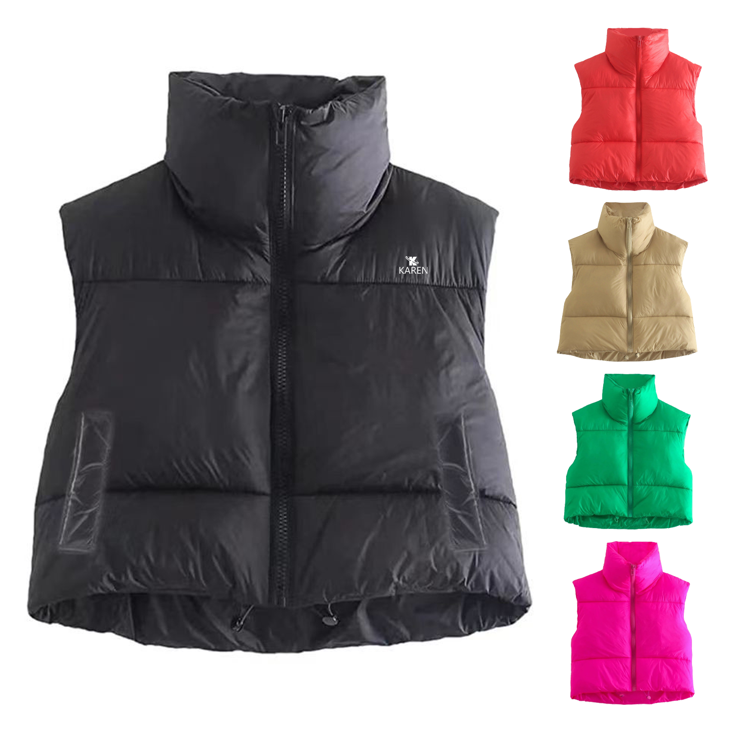Women's Winter Crop Vest