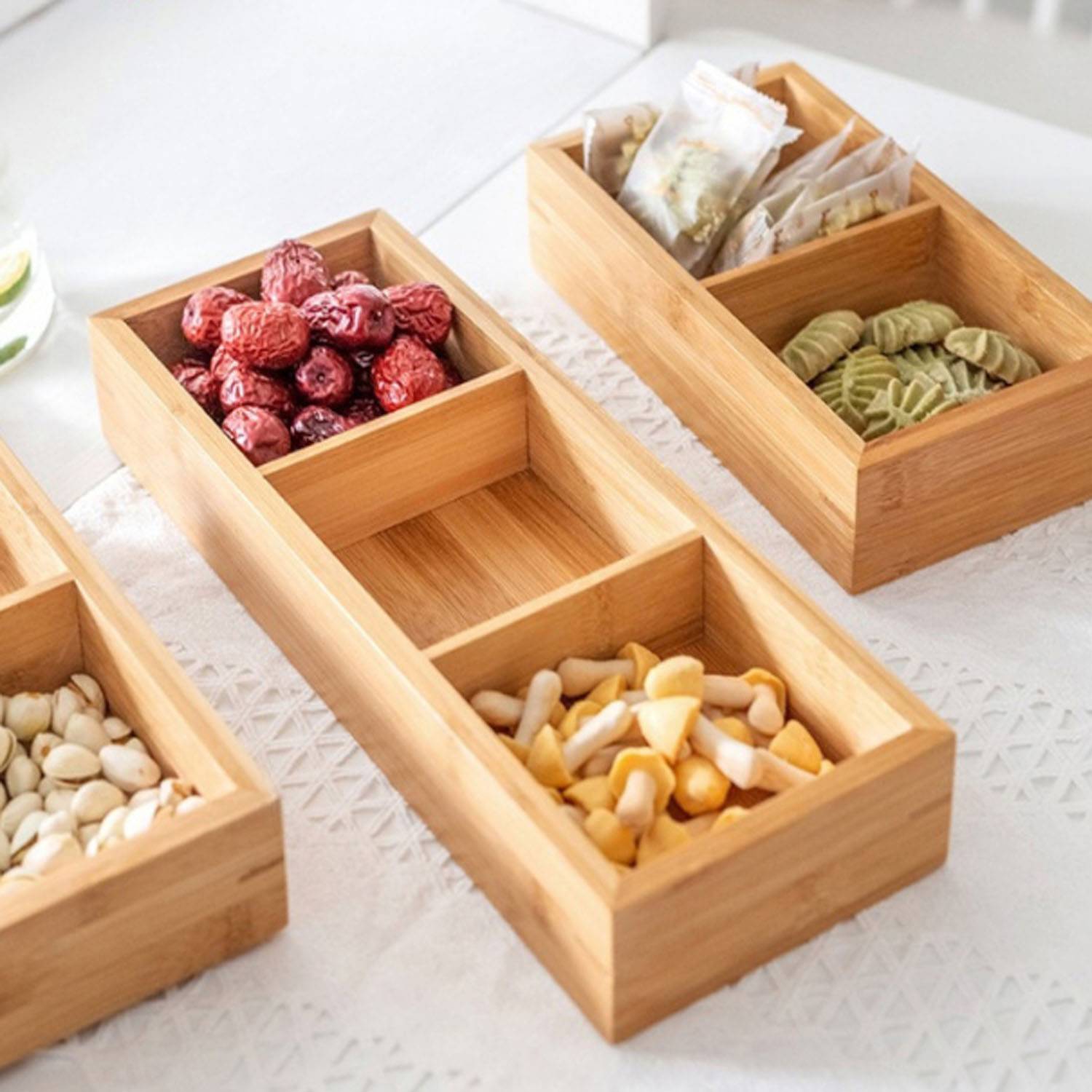 Multi-Compartment Non-Toxic Safe Wooden Food Tray - Image 7