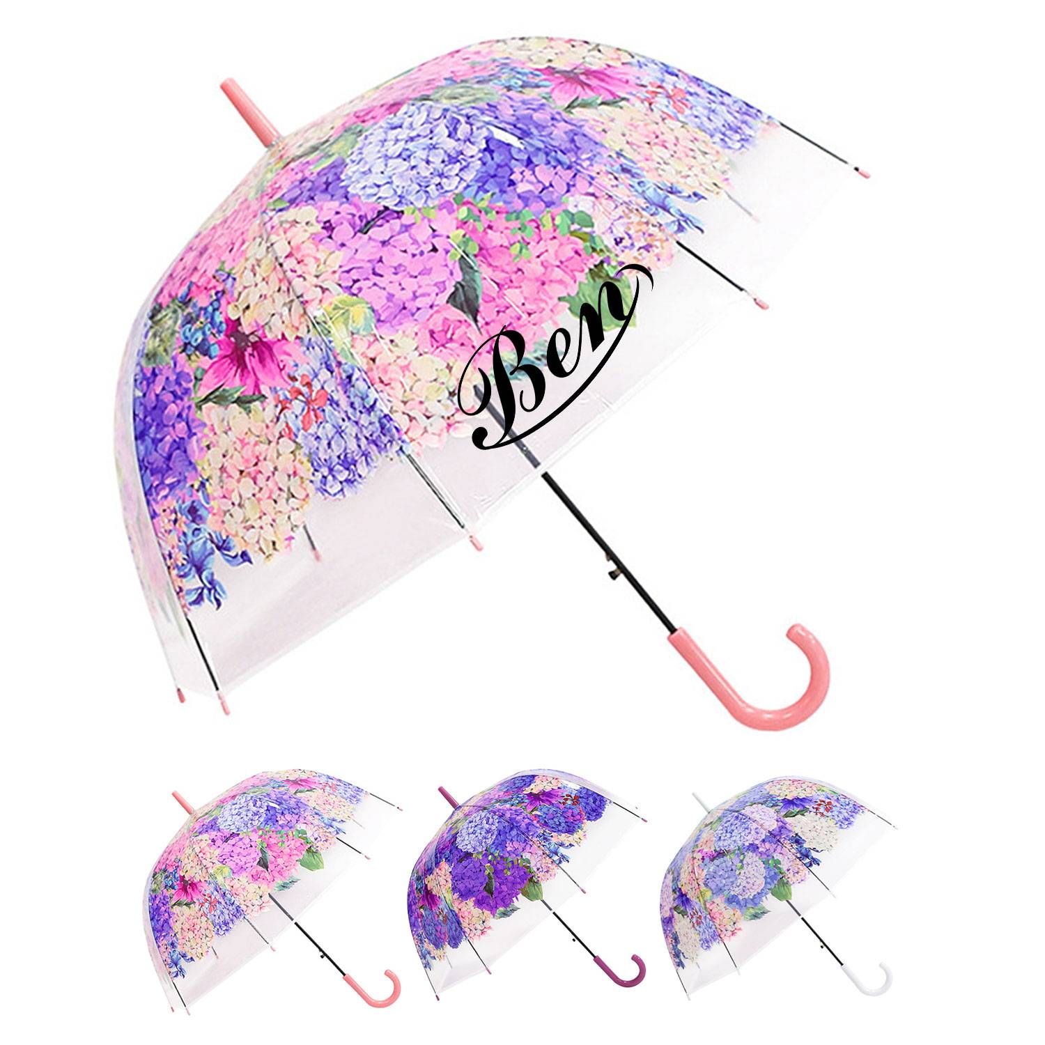 Automatic Straight-handle Printed Umbrella