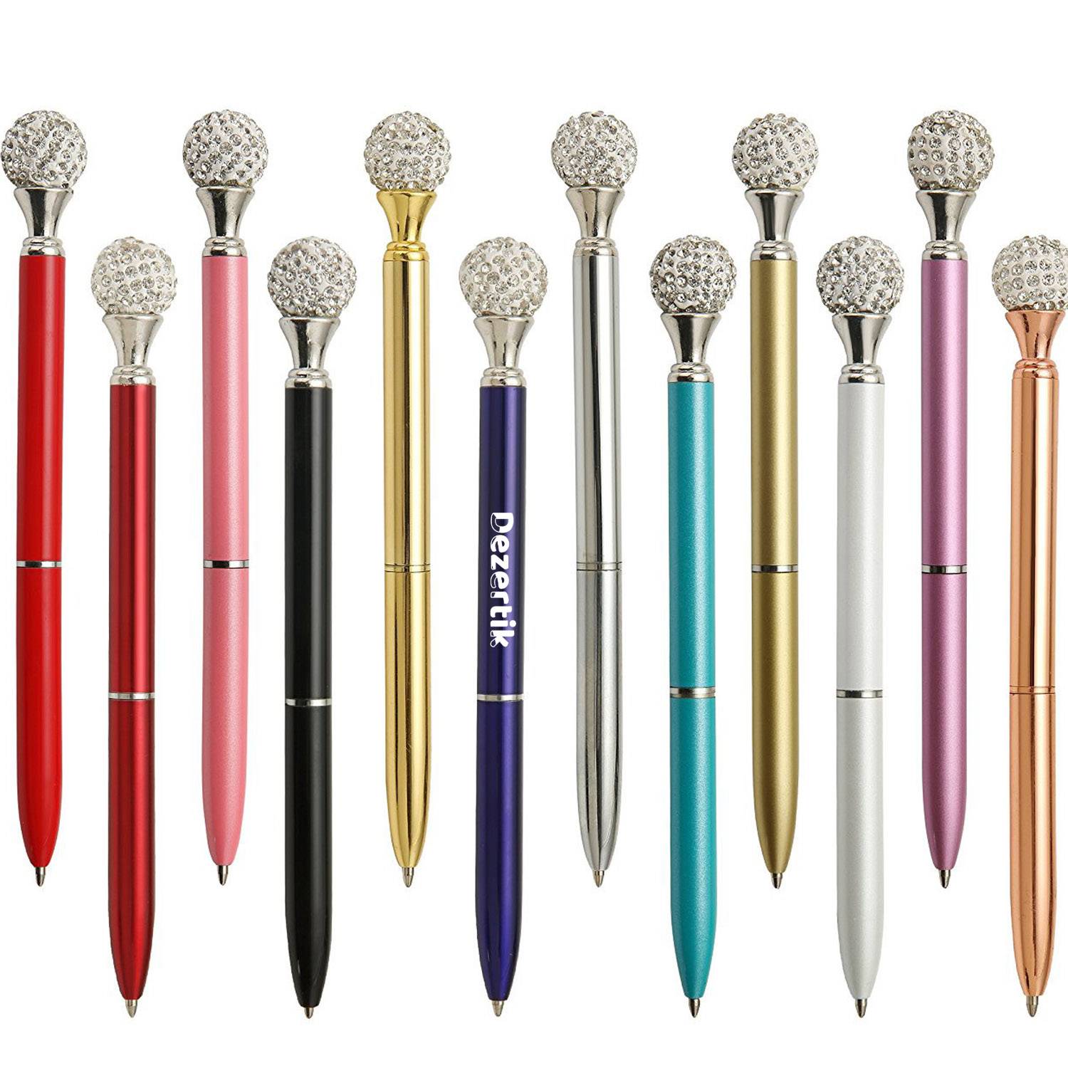 Metal Rotary Diamond Ball Pen w/ Box