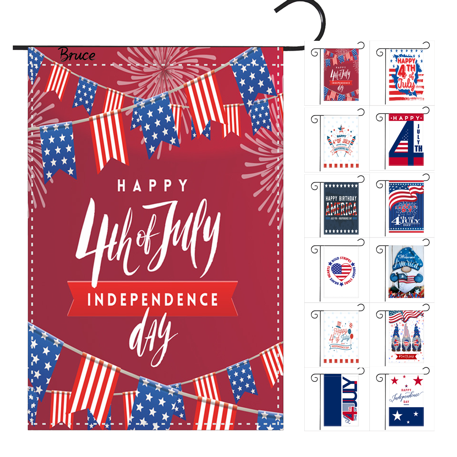 American Independence Day Garden Flag