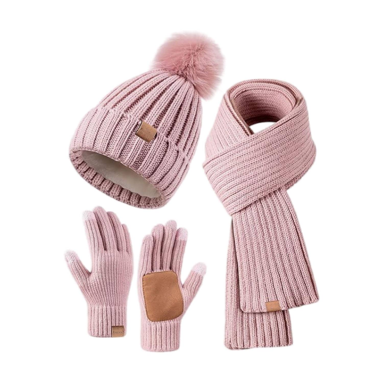 Customizable Beanie Hat Scarf Gloves Set - Image 4
