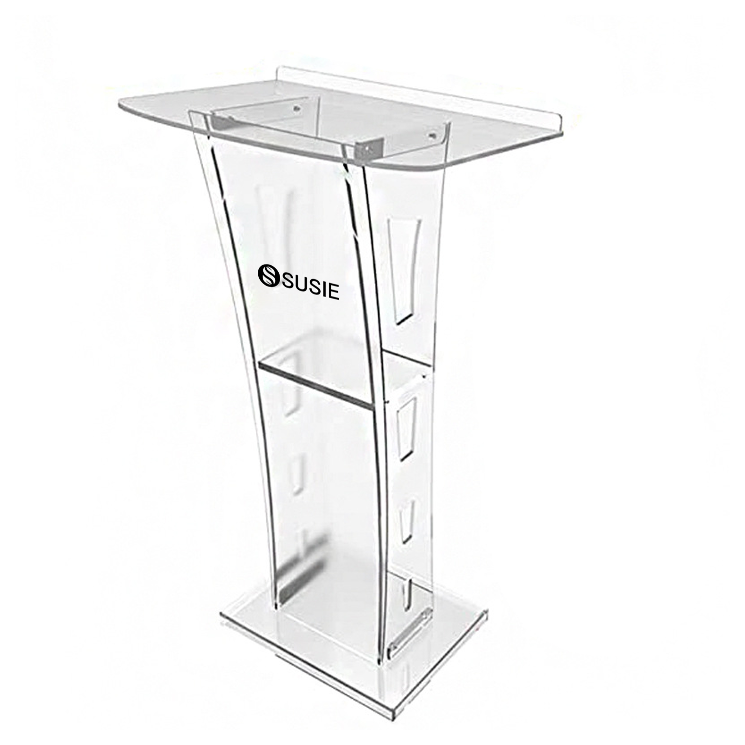 Clear Portable Acrylic Podium