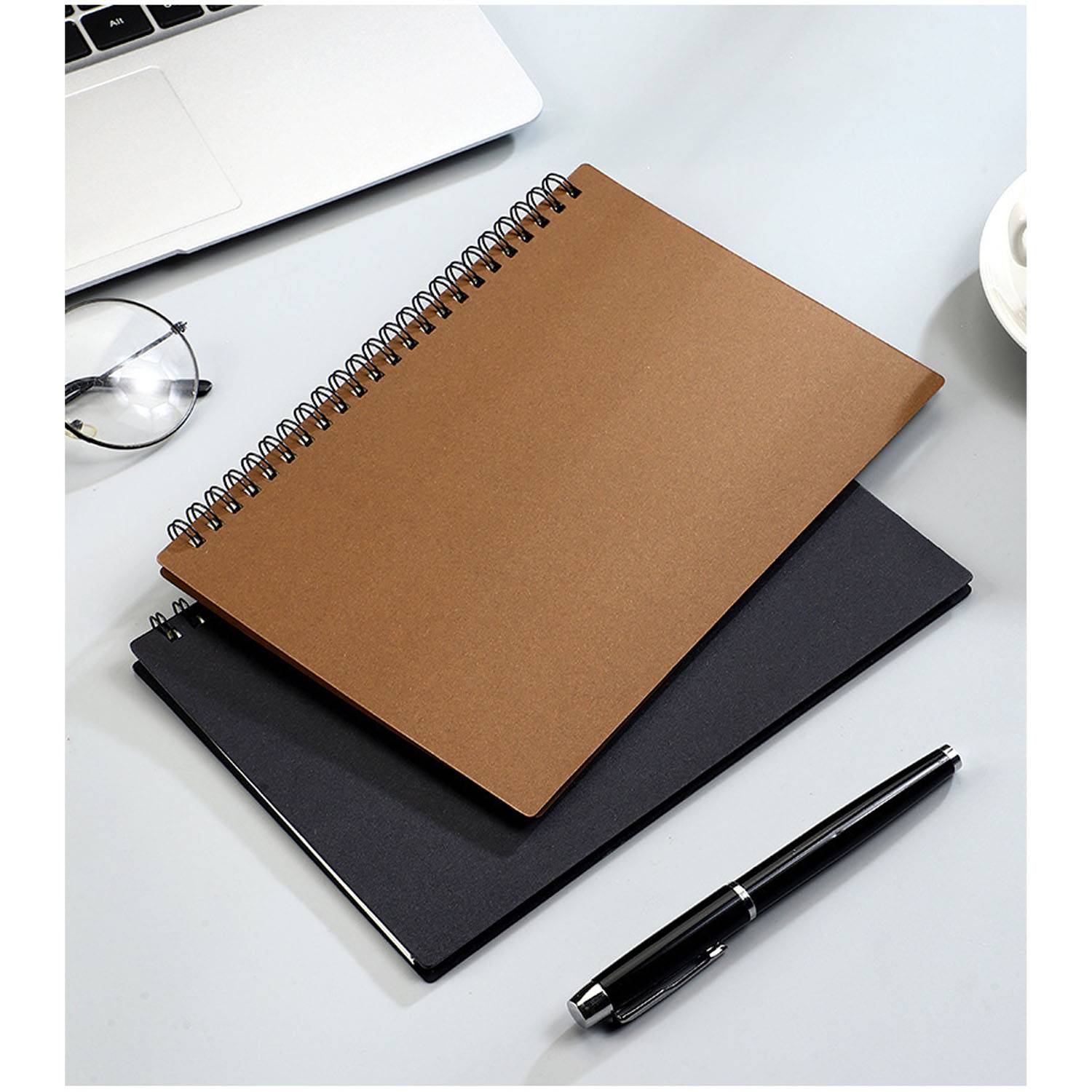 Spiral Bound Solid Color Lined Notebook - Image 3