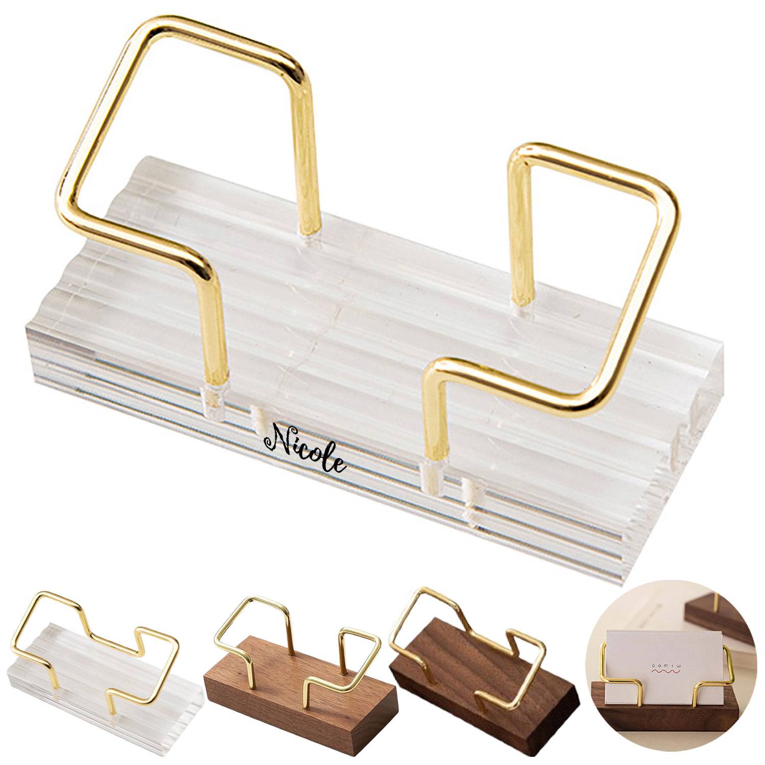 Desktop Office Storage Business Card Holder